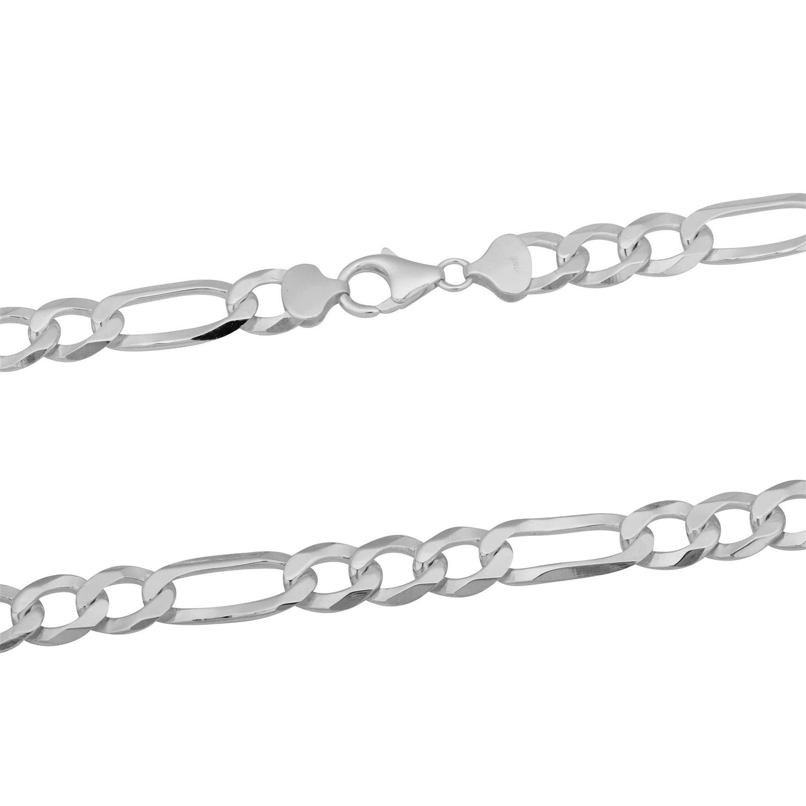 Tony Fein Silberkette Figarokette 9mm 925er günstig online kaufen