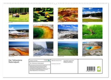 CALVENDO Wandkalender Der Yellowstone Nationalpark (Premium, hochwertiger DIN A2 Wandkalender 2023, Kunstdruck in Hochglanz)