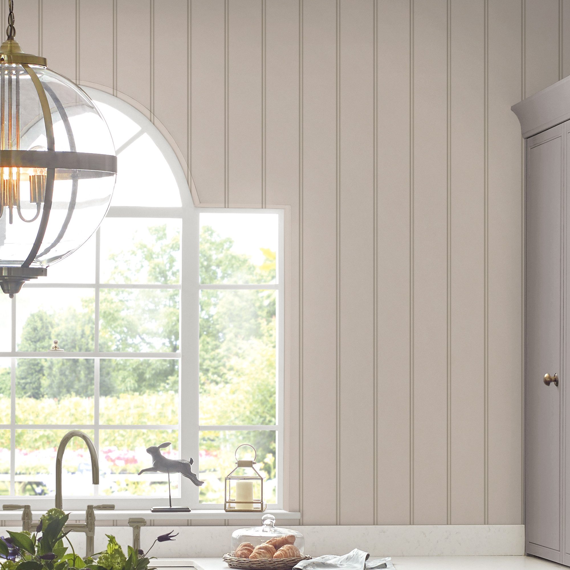 LAURA ASHLEY Vliestapete Chalford Holzplanken, glatt, günstig online kaufen
