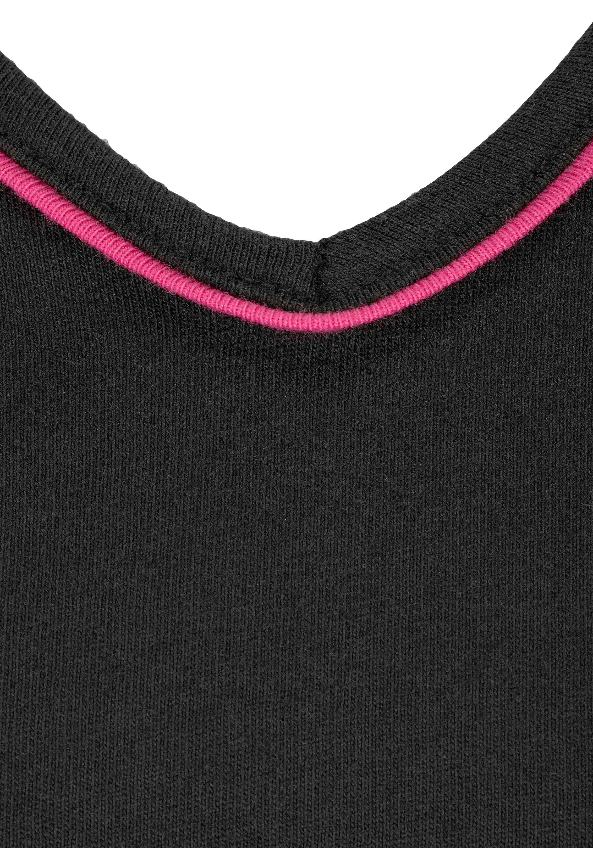 LASCANA Pyjama (2 tlg) mit kuscheliger Flanellhose