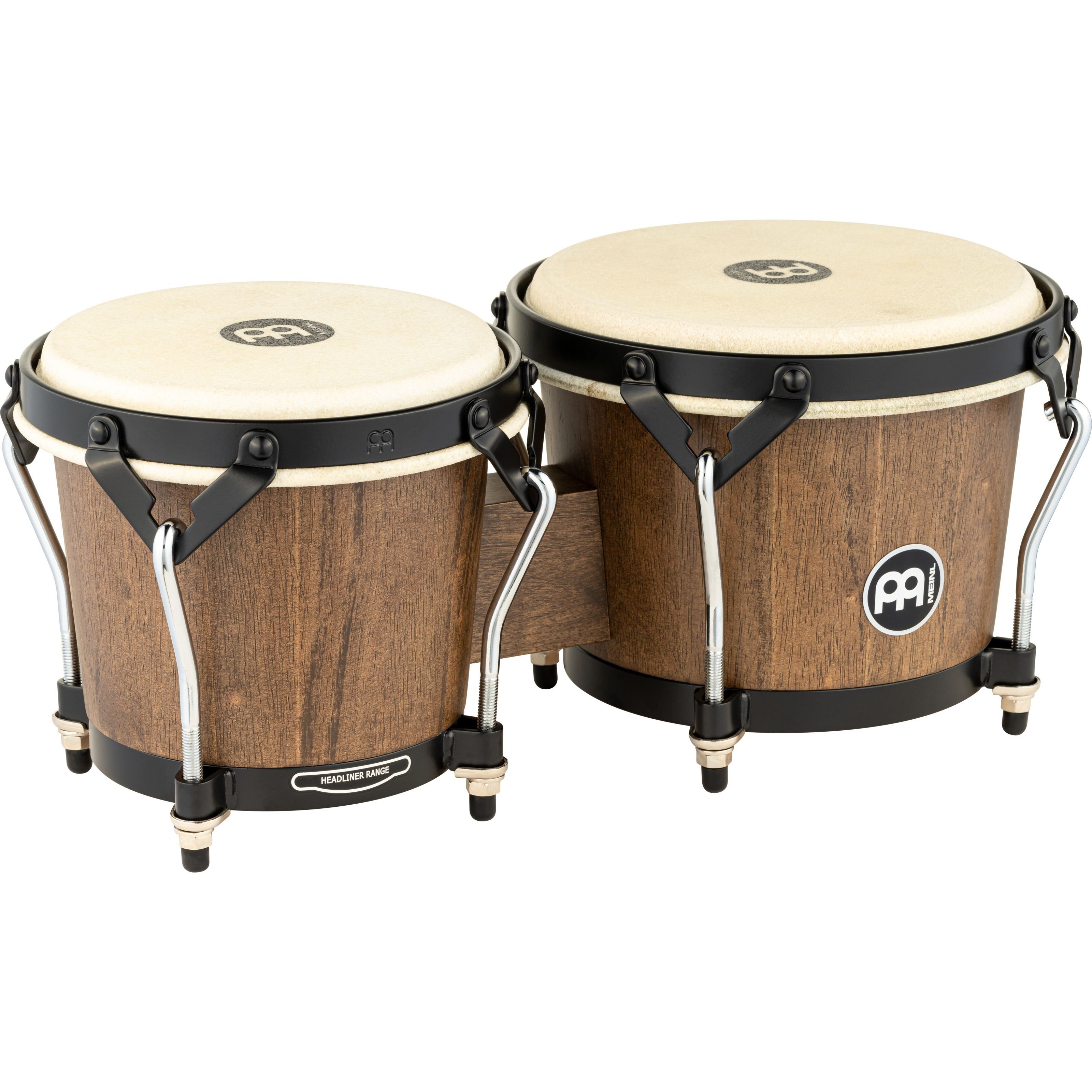 Meinl Percussion Bongo,Headliner Des. Bongos HTB100WB 6 3/4"+8" #WB-M, Percussion, Bongos, Headliner Des. Bongos HTB100WB 6 3/4"+8", #WB-M - Bongo