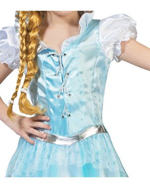 Funny Fashion Kostüm Eisprinzessin Kostüm 'Elsa' für Kinder - Hellblau