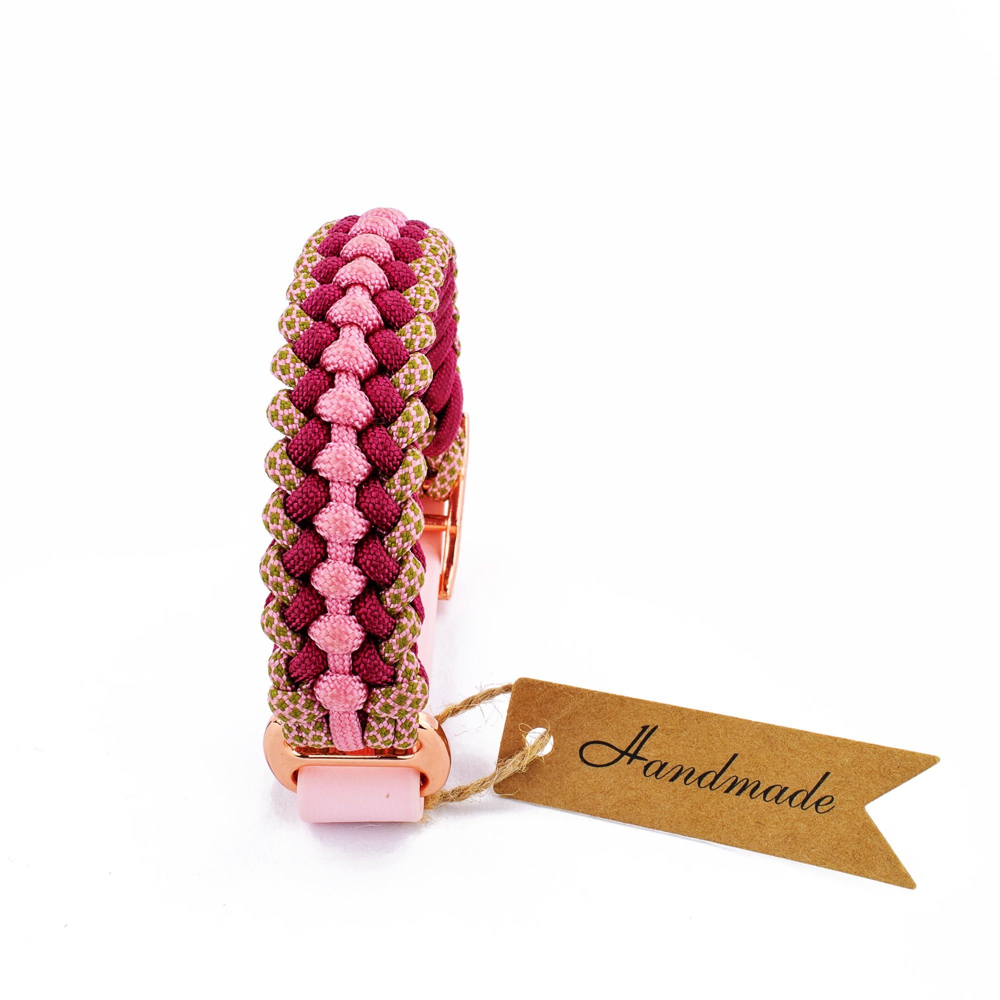 Tierluxe Hunde-Halsband Foxy, Paracord, Biothane, Metall, Handgemacht