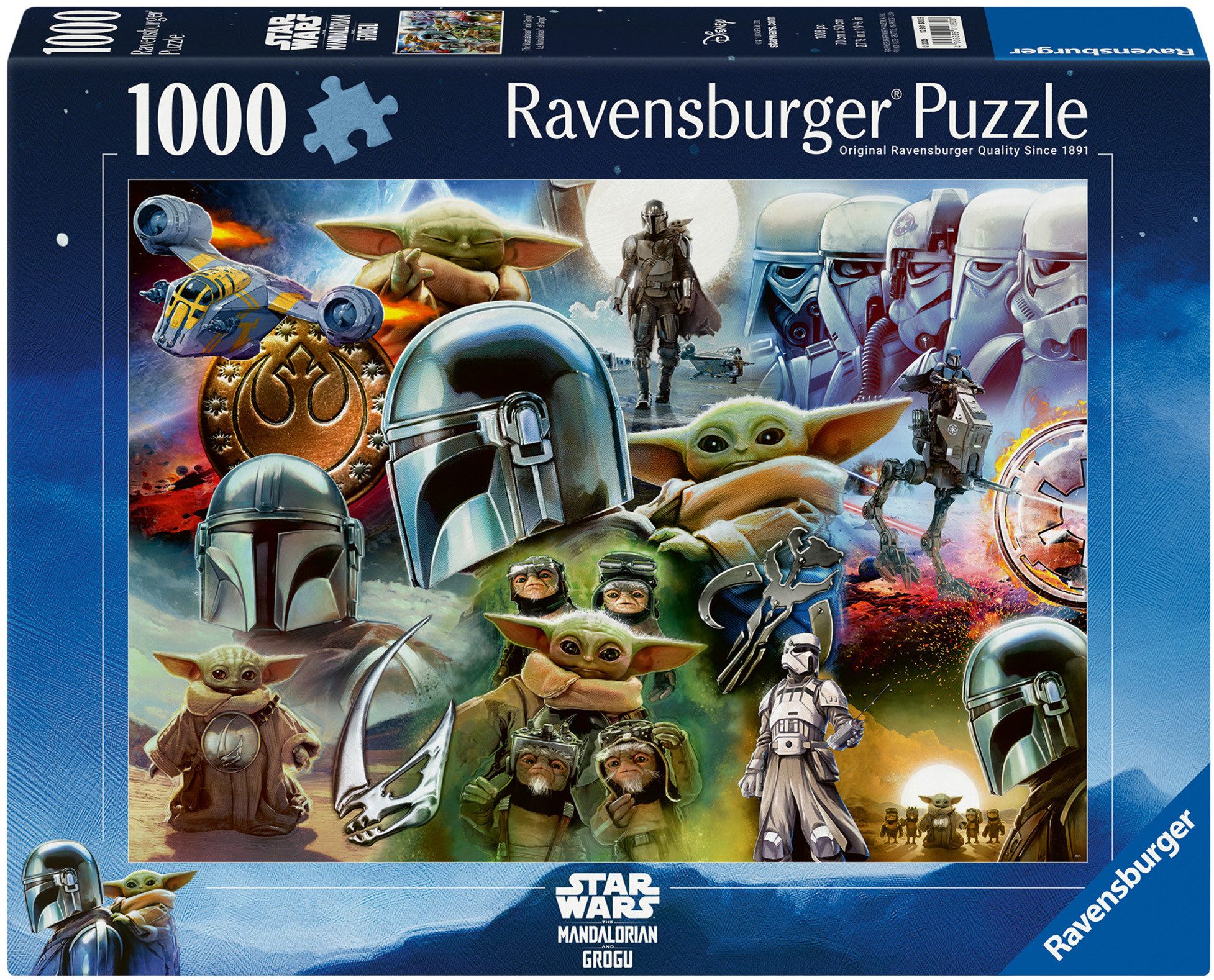 Ravensburger Puzzle The Mandalorian and Grogu, 1000 Puzzleteile, Made in Germany