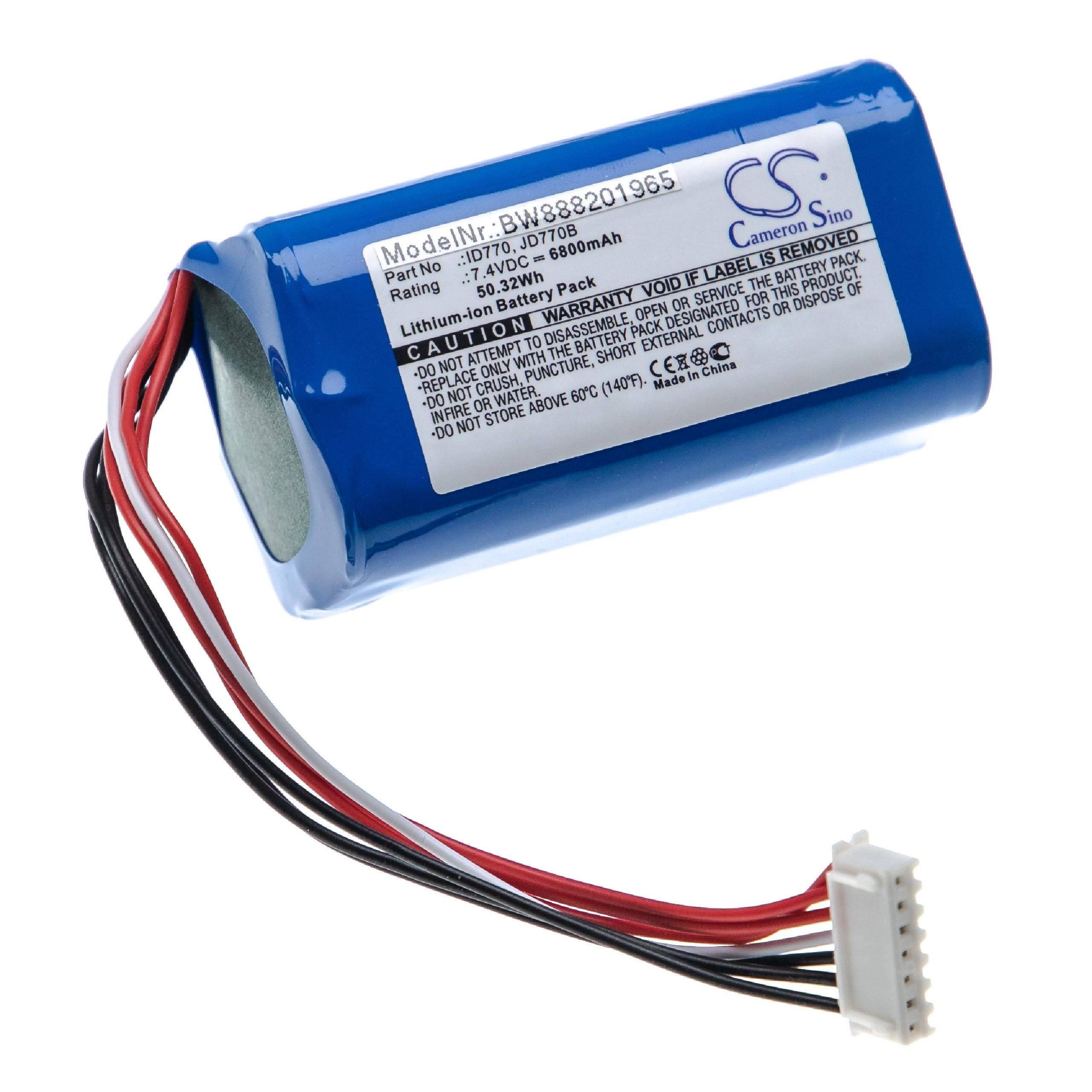 passend für Sony SRS-XB40, SRS-XB41 Lautsprecher (6800 mAh, 7,4 V, Akku