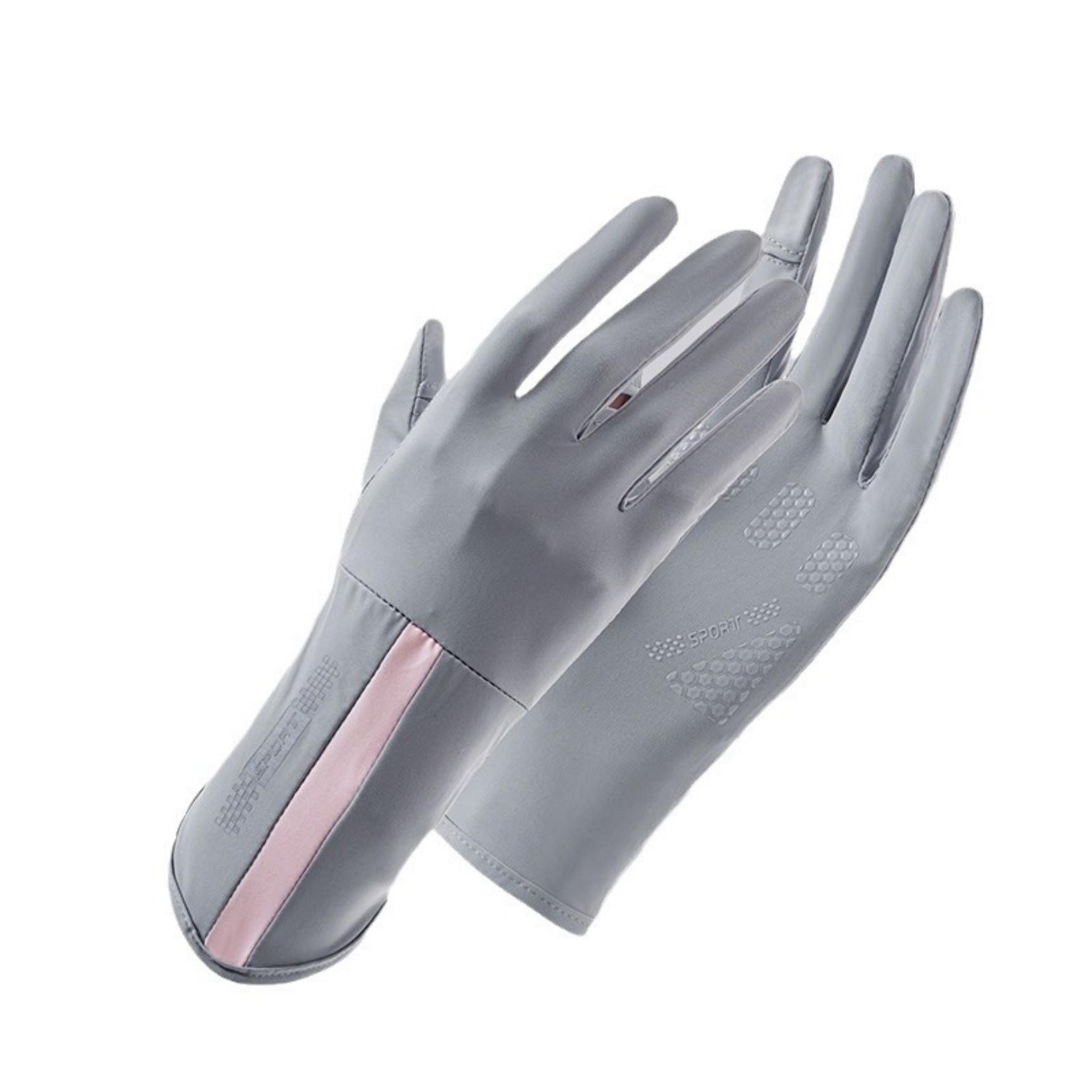 Zaewry Fahrradhandschuhe Rutschfeste UV-Schutz-Handschuhe für Damen,Atmungsaktiv und leicht