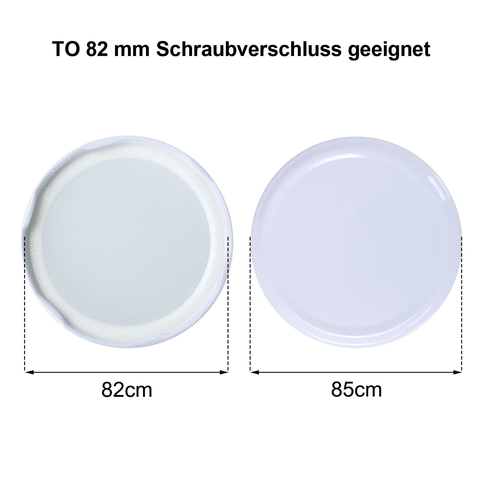 Youyijia Deckel 100 Stück Twist Off Deckel Ersatzdeckel Verschlüsse Schraubdeckel