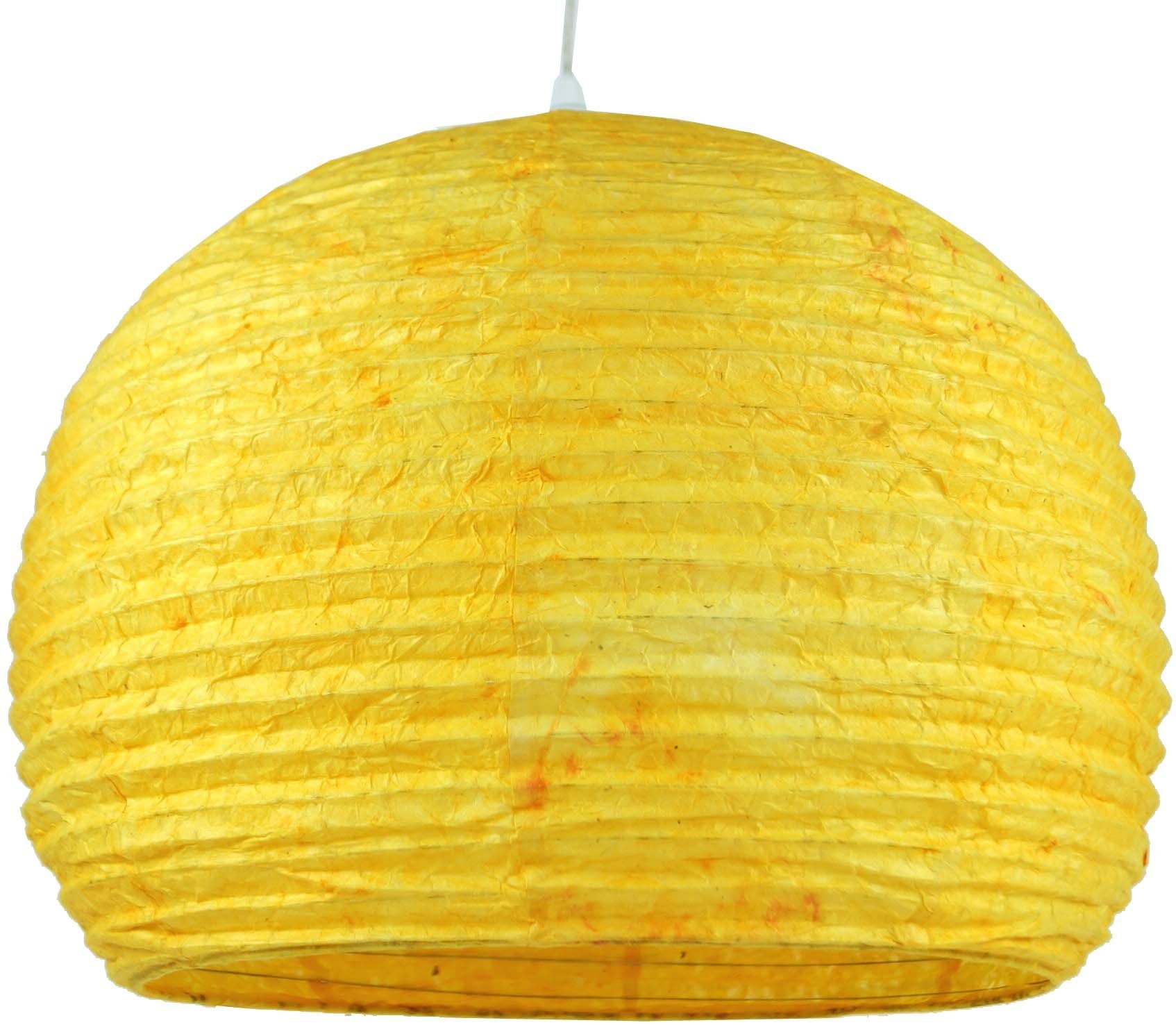 Guru-Shop Lampenschirm Halbrunder Lokta Papierlampenschirm, Boho.. günstig online kaufen