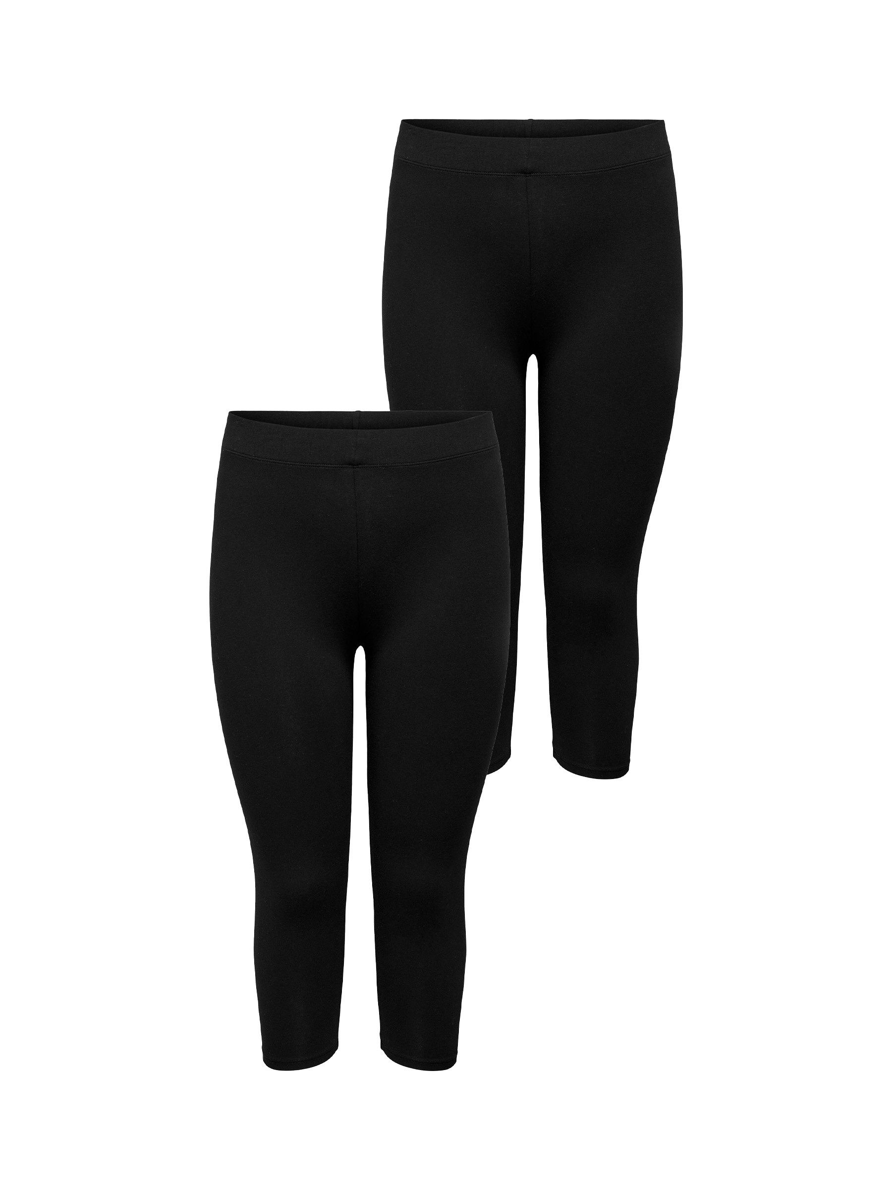ONLY CARMAKOMA Leggings 2er-SET 3/4 Stretch günstig online kaufen