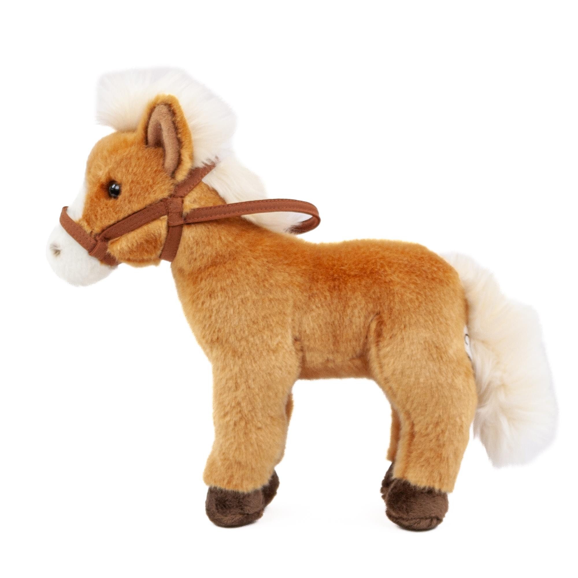 Teddys Rothenburg Kuscheltier Kuscheltier Pferd braun/weiß 30 cm mit Halfte günstig online kaufen