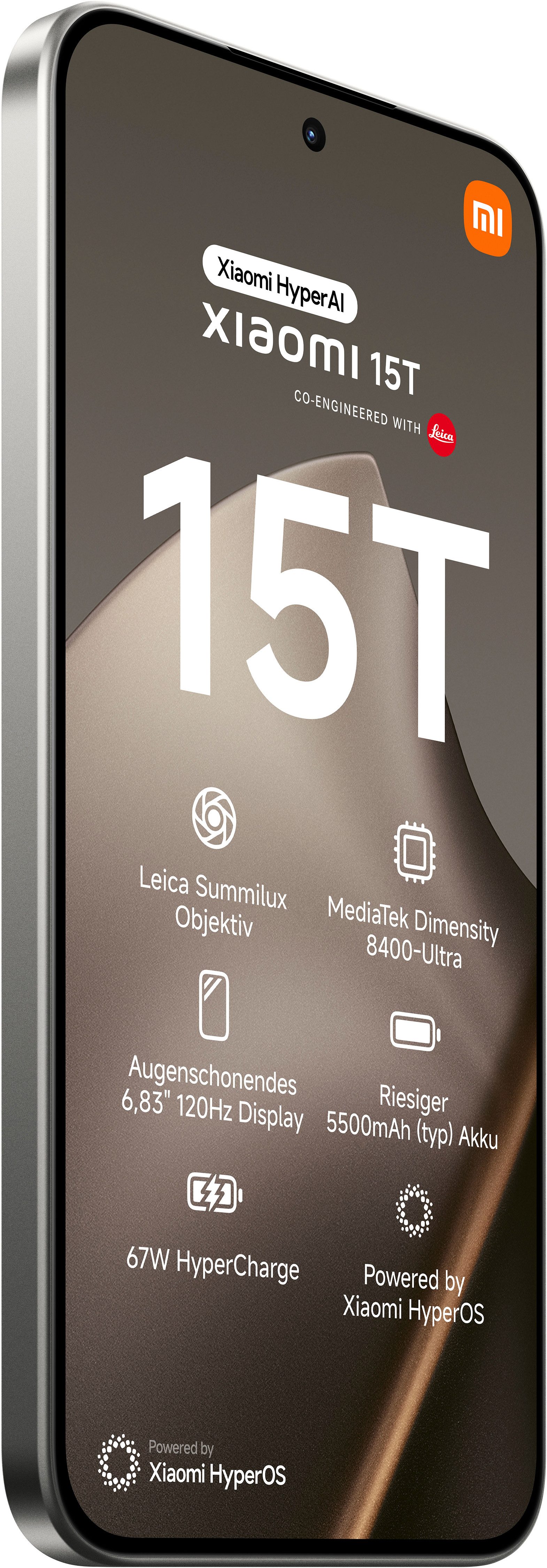 Xiaomi 15T 12+256 Smartphone (17,34 cm/6,83 Zoll, 256 GB Speicherplatz, 50 MP Kamera)