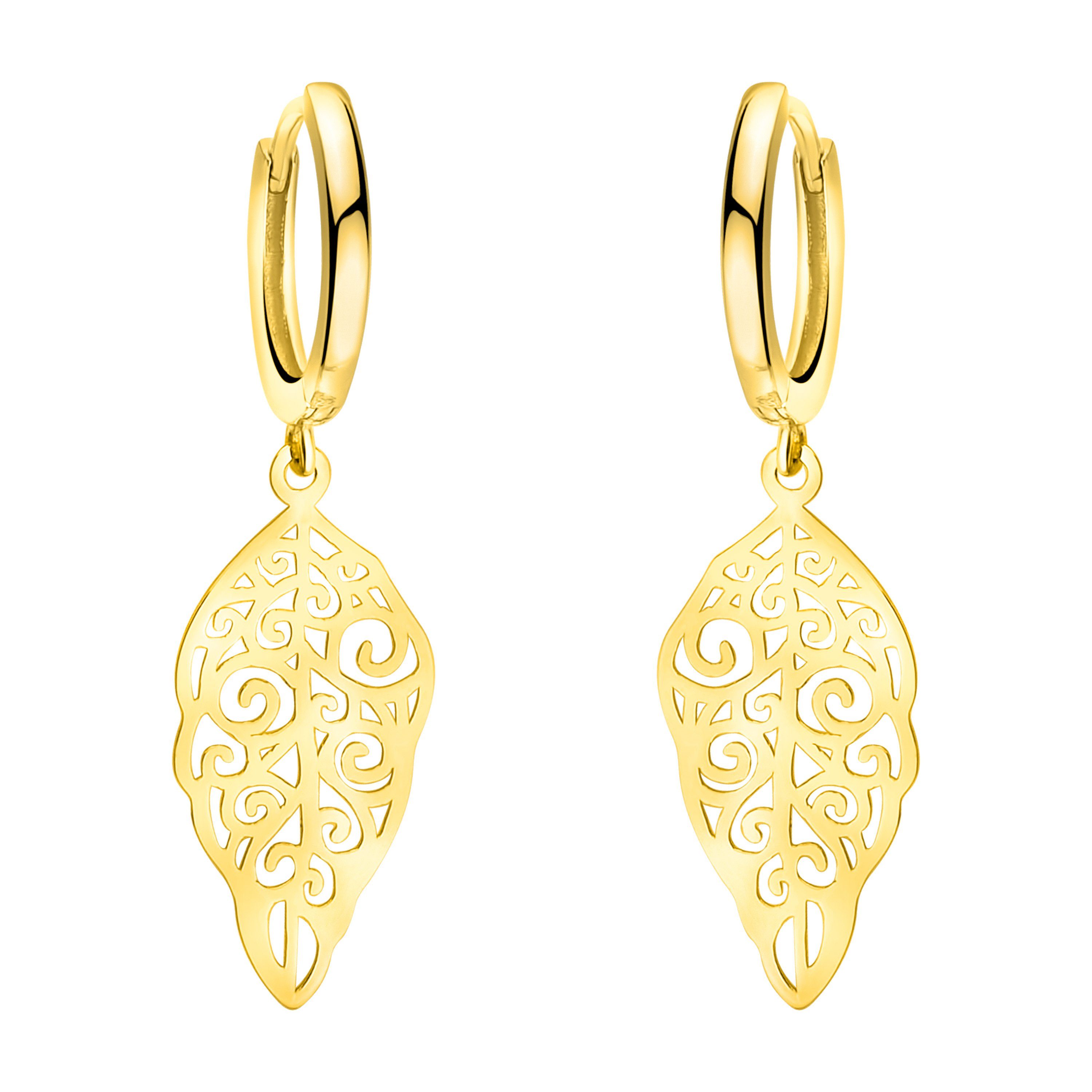 Produktbild von Sofia Milani Paar Ohrhänger Blatt, 925 Silber Damen Schmuck - E0882