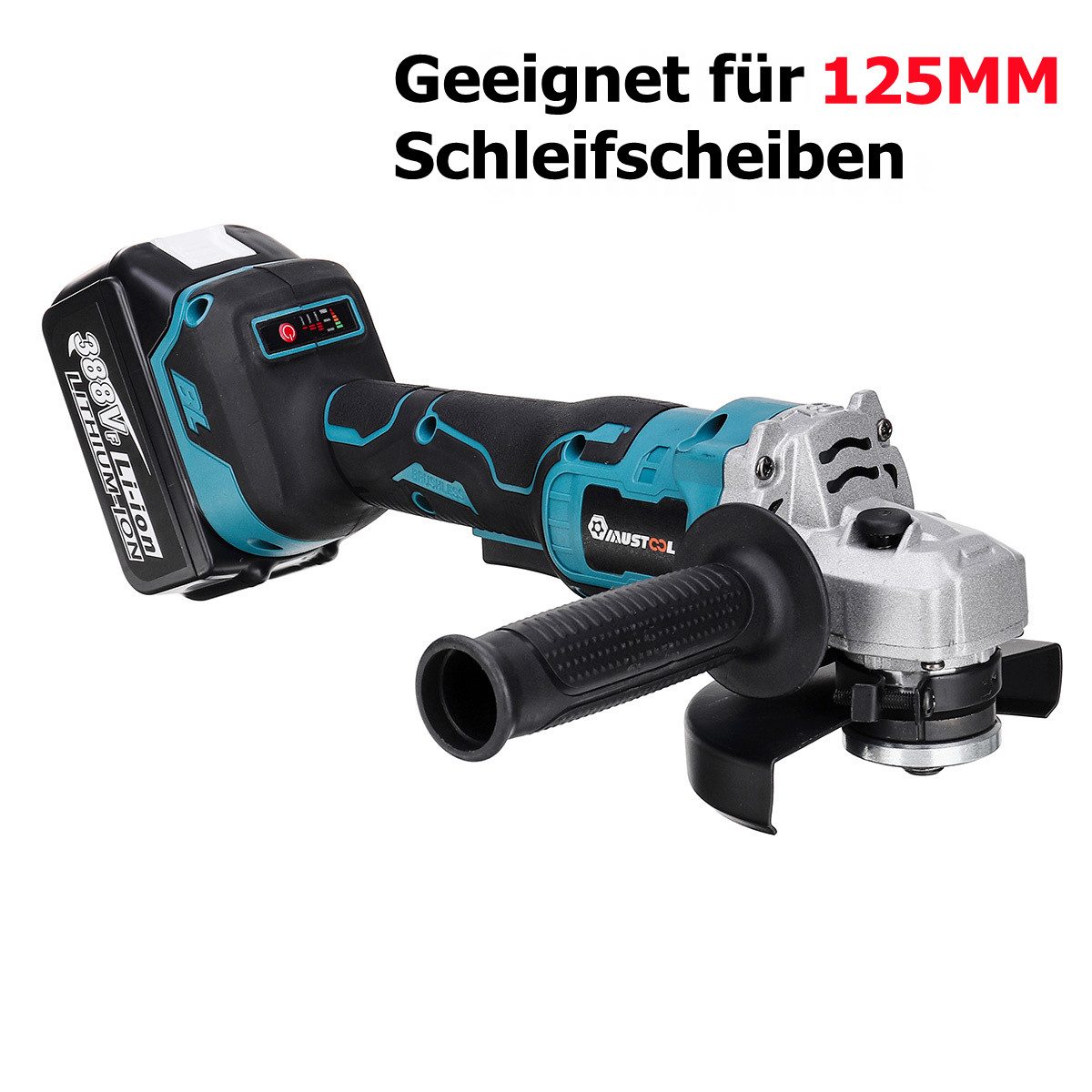 Insma Schlagbohrmaschine 4 IN 1 Multi Elektrowerkzeugsatz, (4-tlg., Bürstenlose 125mm Winkelschleifer + Bohrmaschine + Elektrischer Hammer), inkl. 2 Akkus Set und Koffer