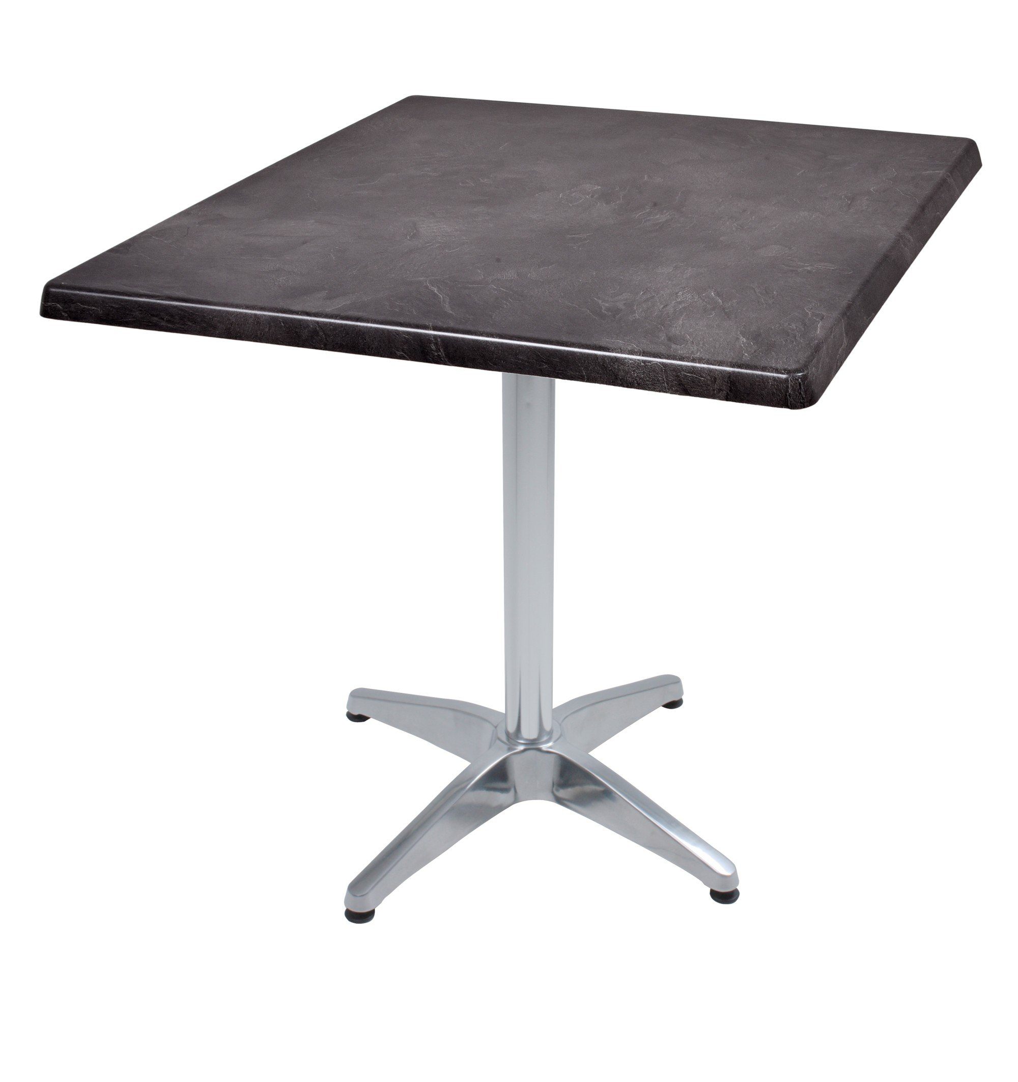 Garden Pleasure Gartentisch, Bistrotisch Set Dark Slate 80x80cm