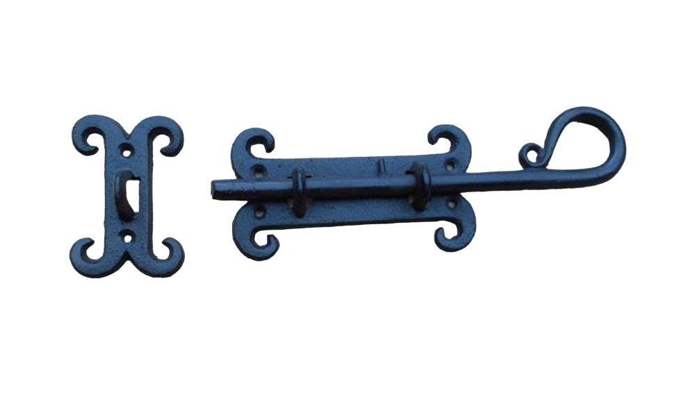 Deko-Impression Türriegel Antike Türverriegelung Eisenriegel Türbeschlag Eisen Landhausstil, (2-tlg)