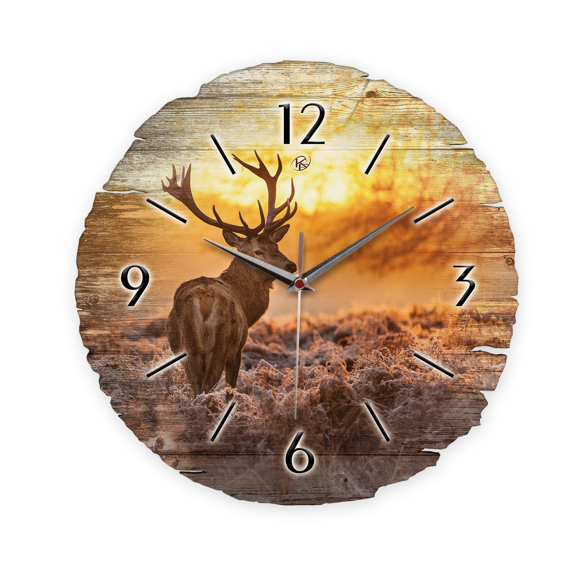 Kreative Feder Wanduhr Wanduhr "Hirsch" aus günstig online kaufen