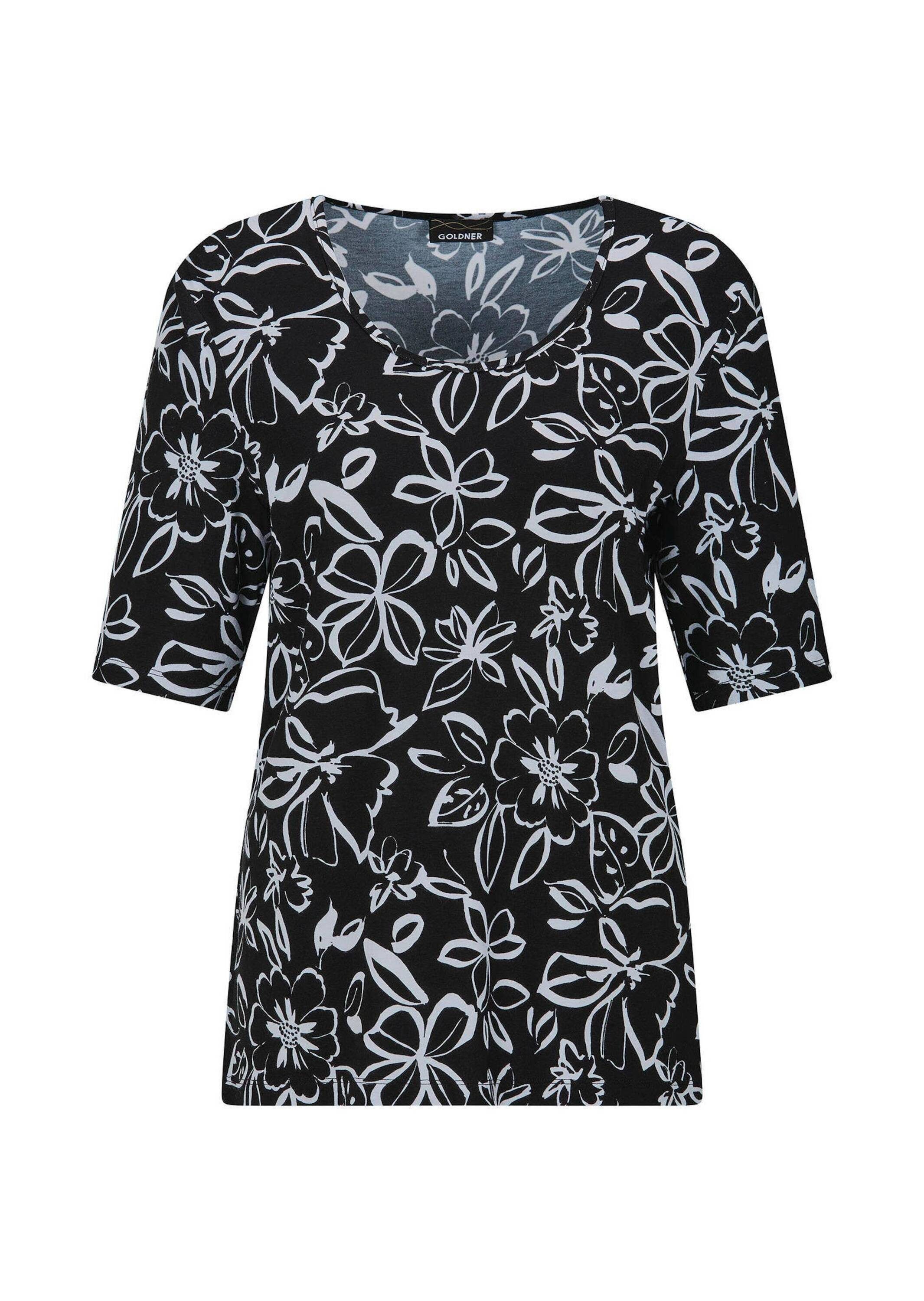 Print-Shirt Cityshirt mit floralem Design