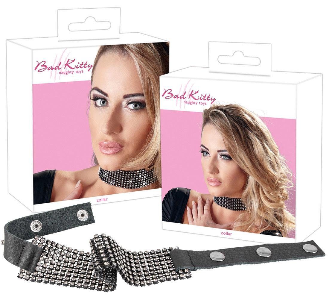 Kitty Erotik-Halsband, mit Strasselementen Bad