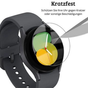 SmartUP 5X Schutzglas Hartglas für Samsung Galaxy Watch 5 40mm Panzerfolie für Samsung Galaxy Watch 5 40mm, Displayschutzglas