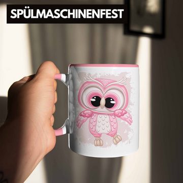 Trendation Tasse Eulen Tasse Geschenk Frauen Eulenliebhaber Fans Becher Grafik