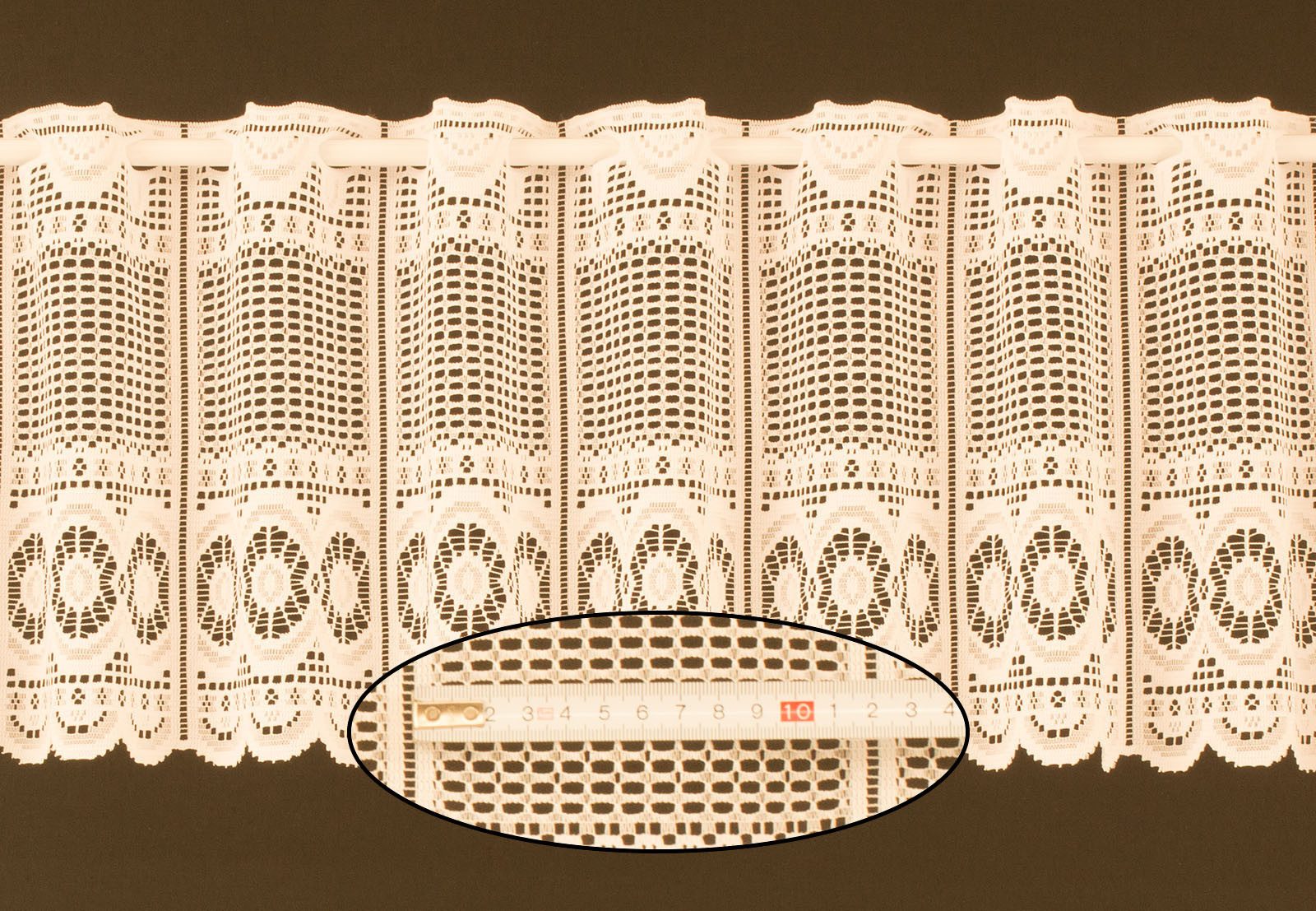 Gardinen Kranzusch Scheibengardine nach Maß Jacquard günstig online kaufen