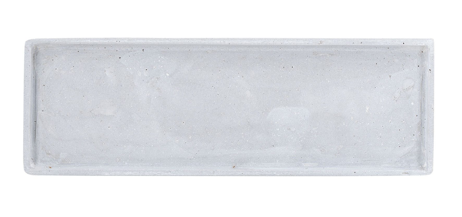 Levandeo® Dekotablett, Deko Tablett L44cm Rechteckig Grau Betonoptik Dekoschale Tischdeko