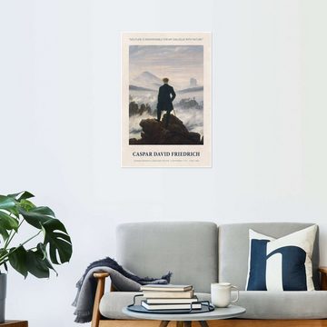 Posterlounge Poster Caspar David Friedrich, My Dialogue with Nature, Schlafzimmer Vintage Malerei