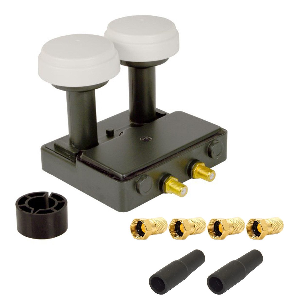 PremiumX Monoblock Twin LNB 0,1dB Astra 19,2° Hotbird 13° HDTV FullHD Monoblock-LNB
