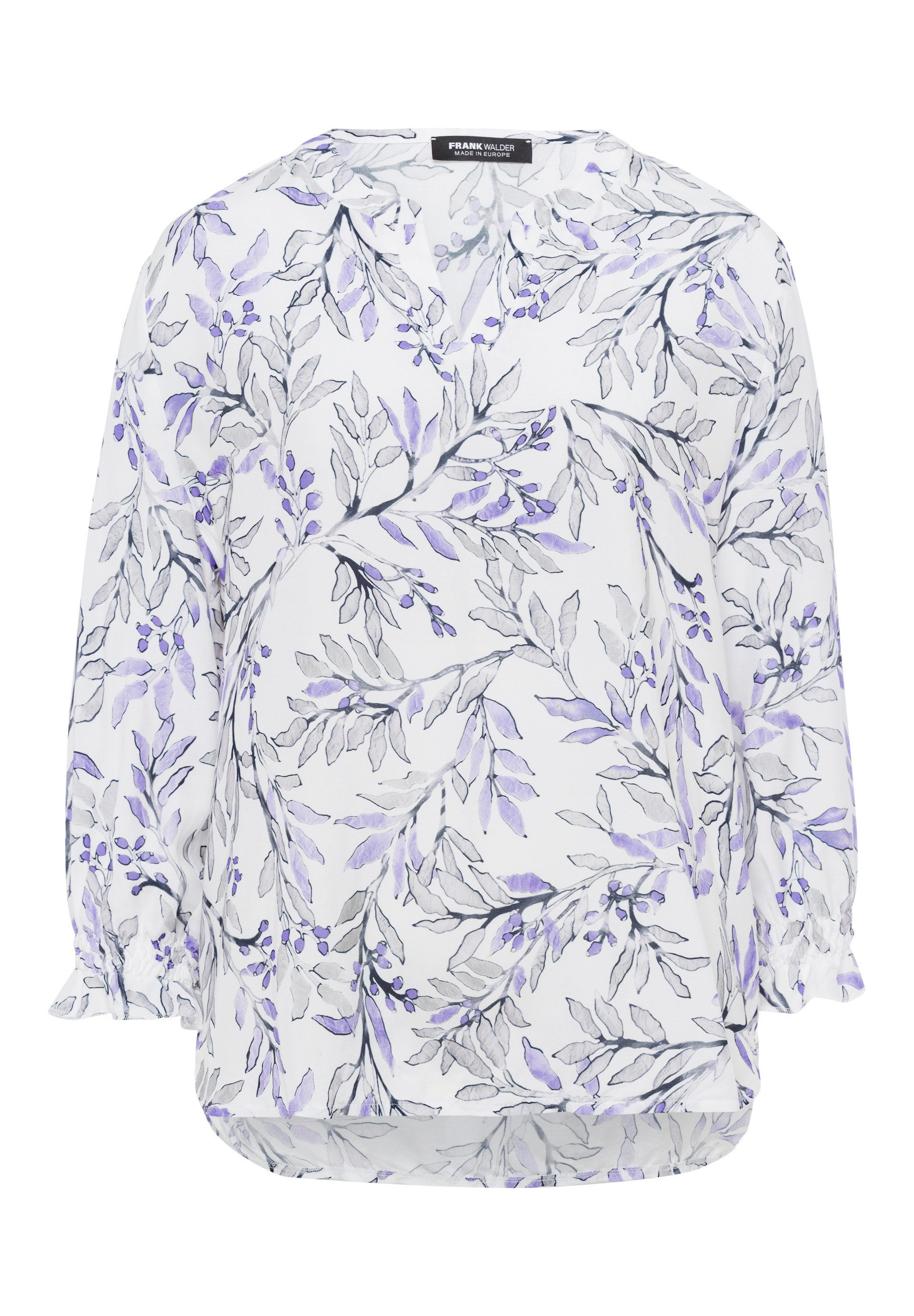 FRANK WALDER Langarmbluse mit Allover-Print günstig online kaufen