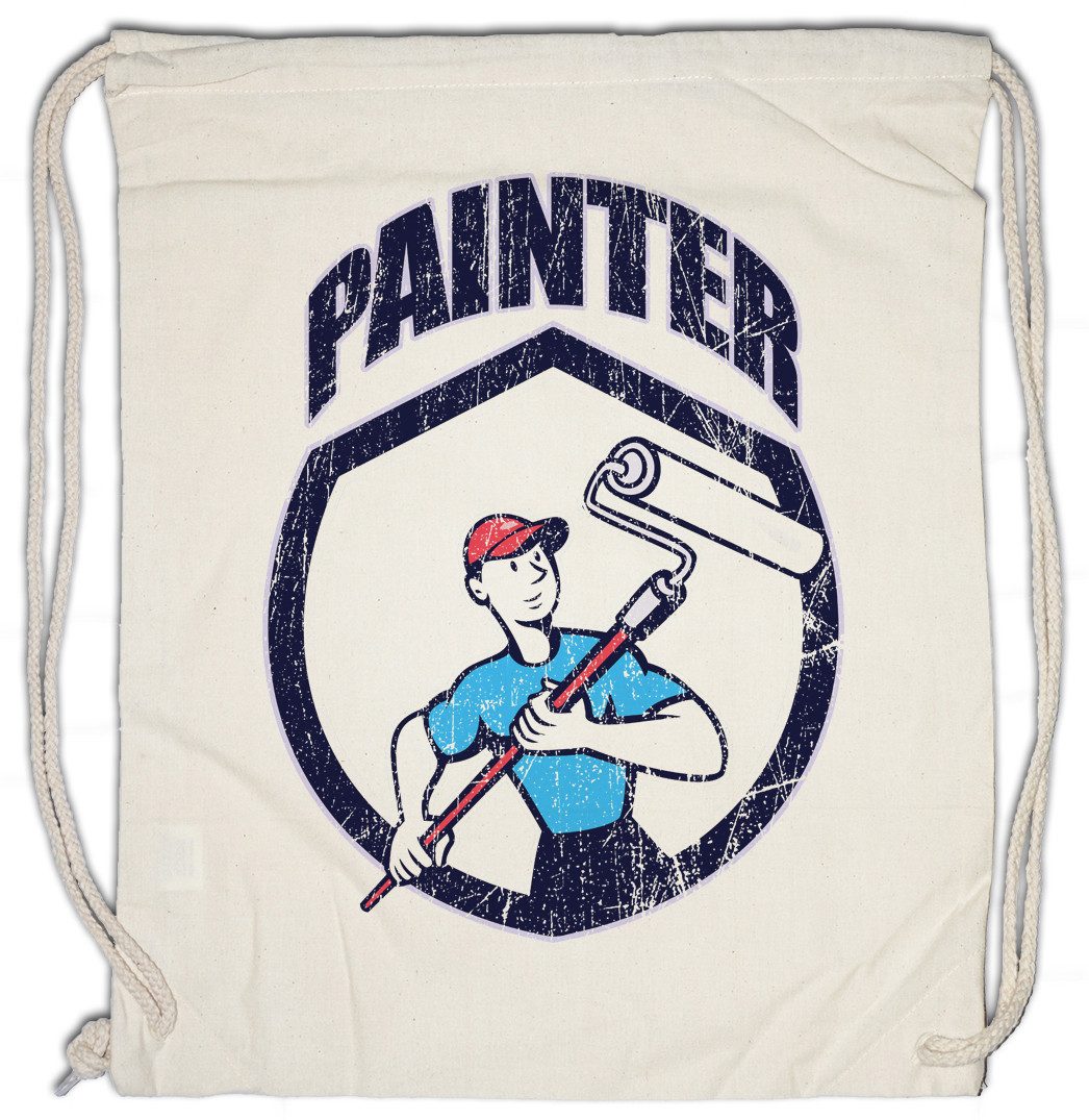 Turnbeutel Painter II Turnbeutel Maler Artist Lackierer Handwerk Künstler