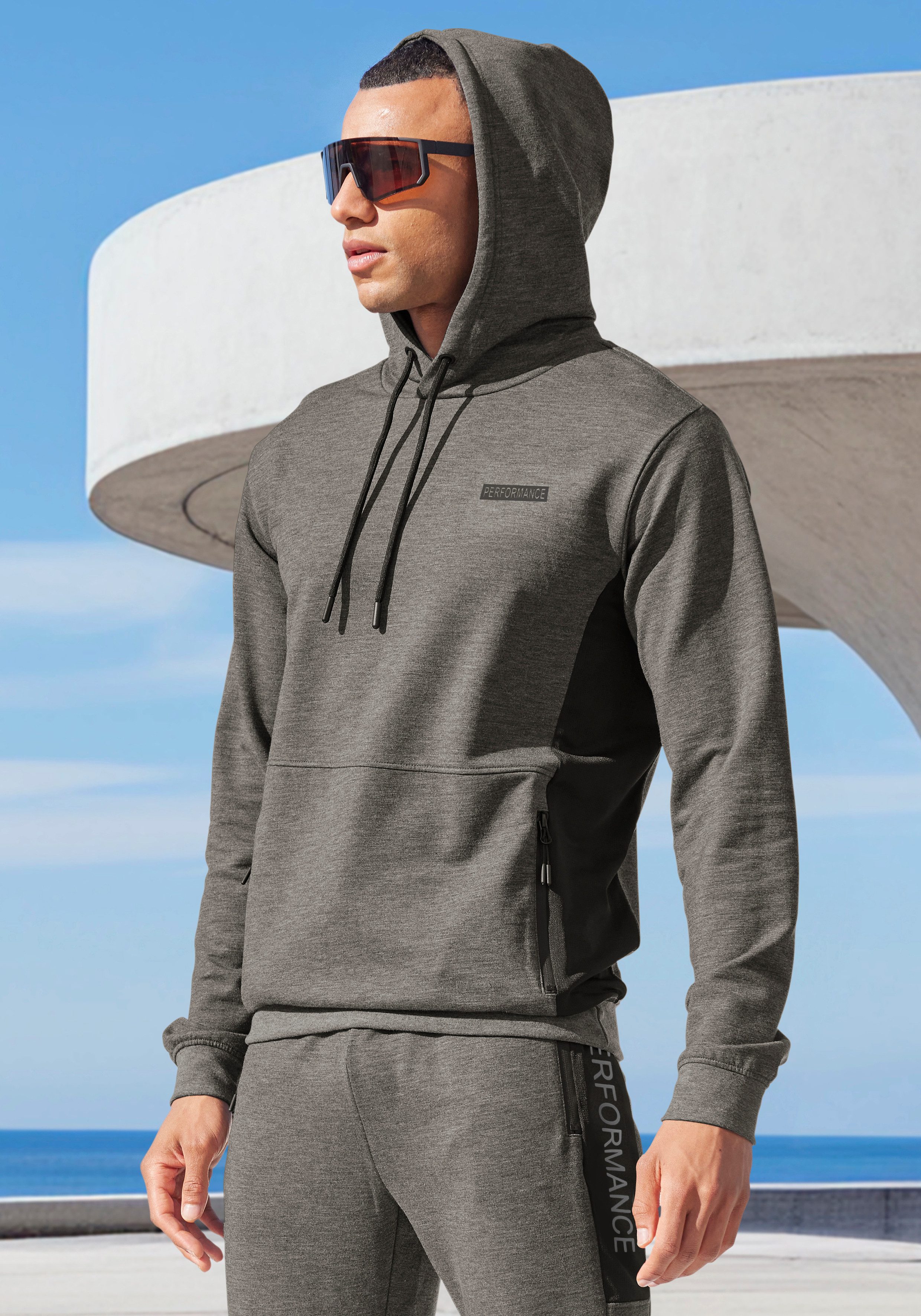 AUTHENTIC LE JOGGER Kapuzenpullover melierte Optik, günstig online kaufen