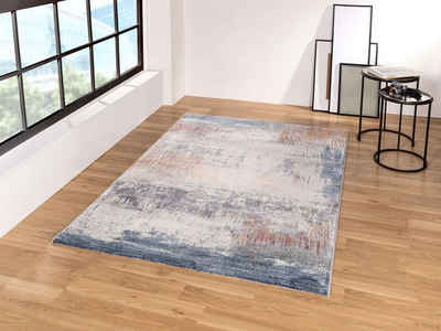 Teppich Vintageteppich Argo 63393 Vintage, TaraCarpet, quadratisch, Höhe: 14 mm, moderner Vintage Teppich Wohnzimmer Esszimmer Schlafzimmer 200x200 cm