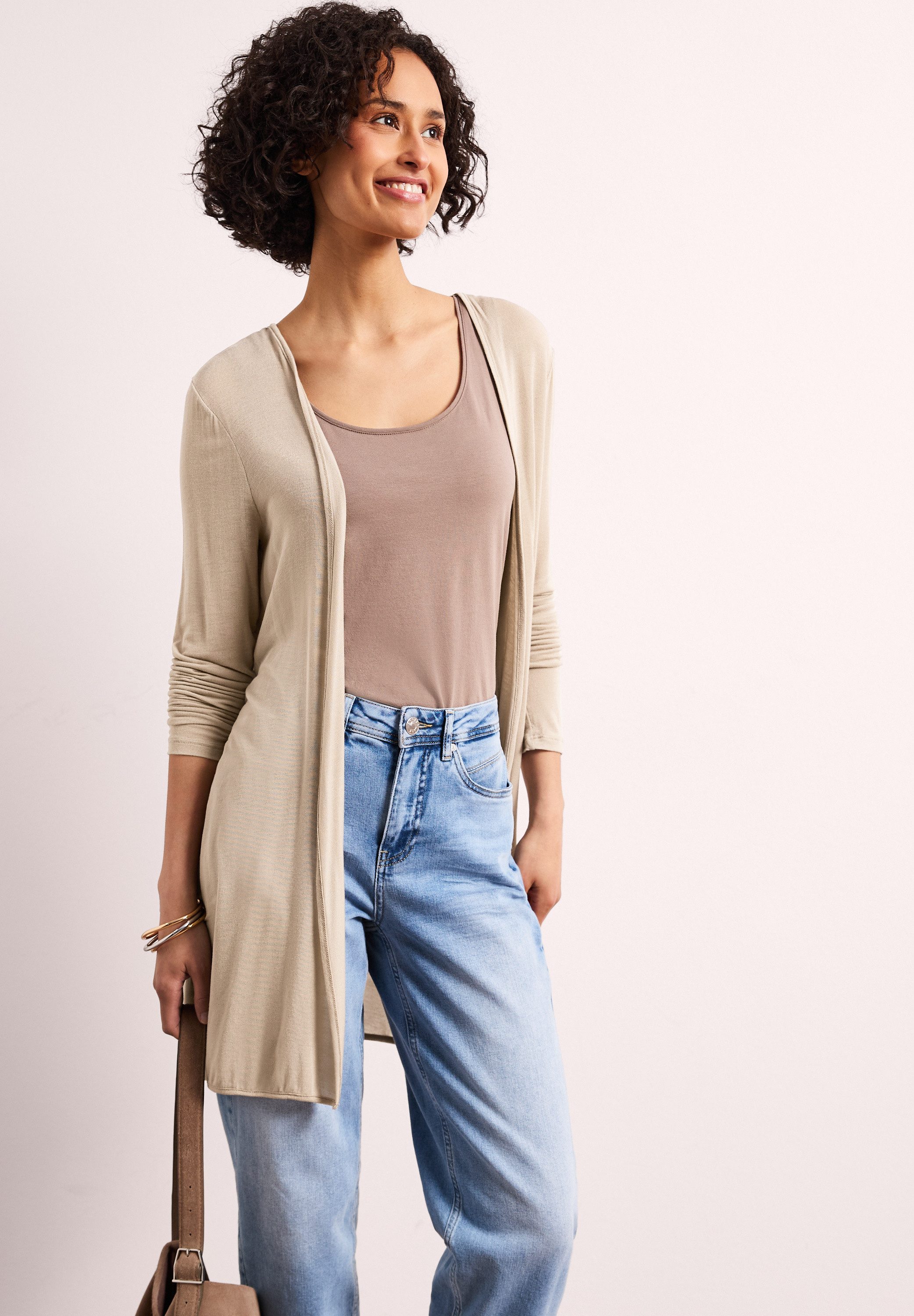 STREET ONE Longstrickjacke aus softer Viskose
