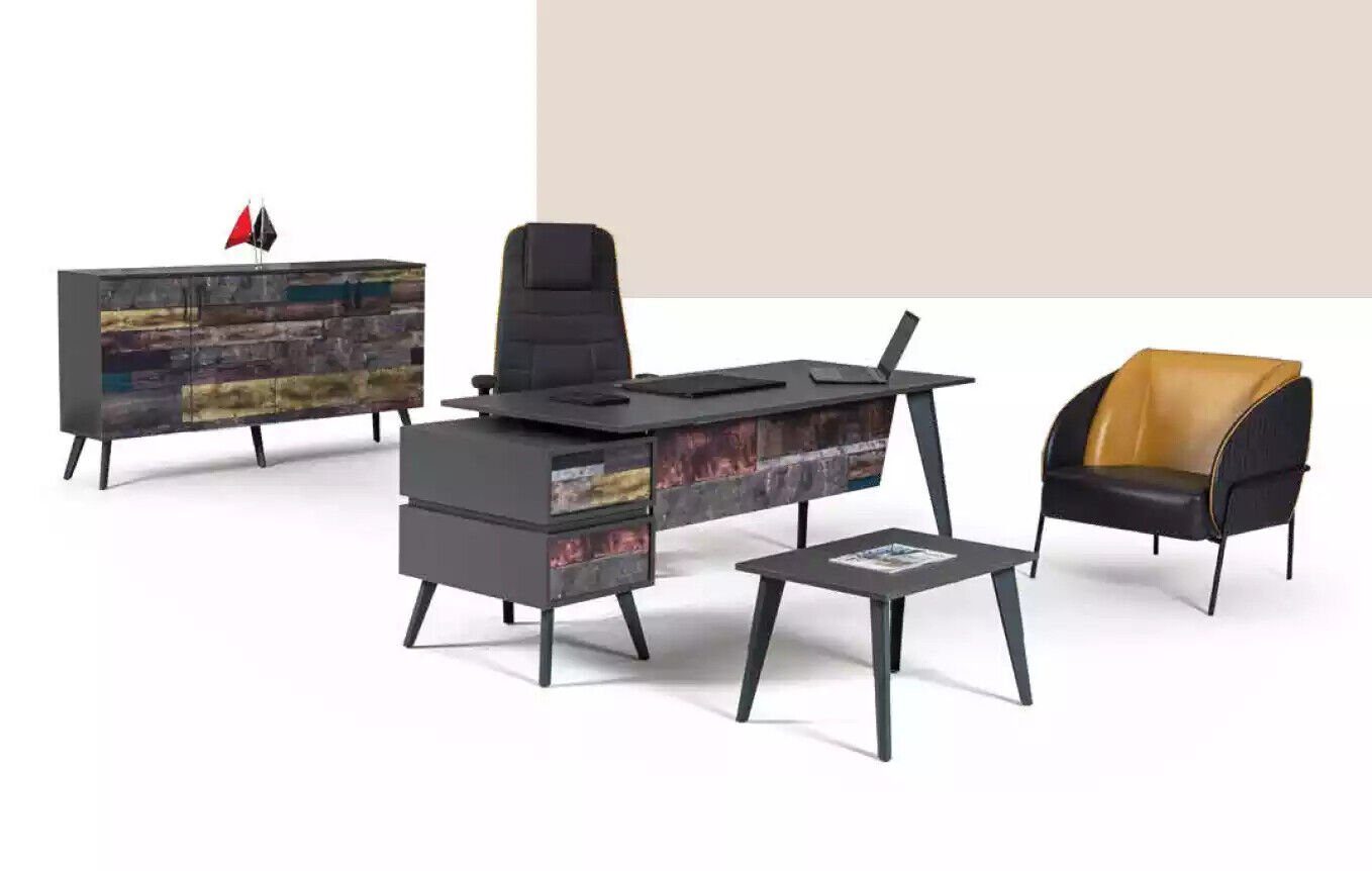 JVmoebel Schreibtisch Tisch Büromöbel Arbeitstischmöblierung Moderne Büromöbelausstattung, Made In Europe