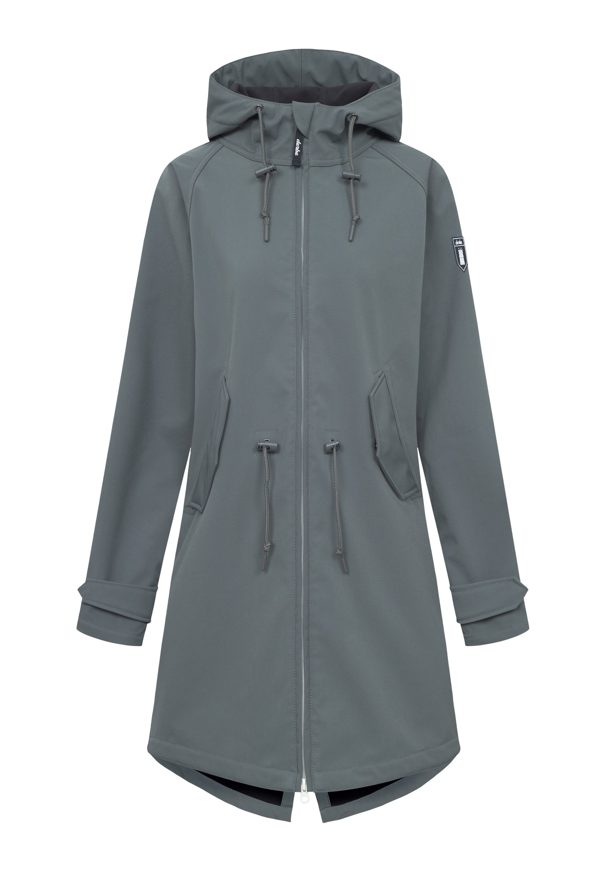 Derbe Softshellmantel Friese Island lava smoke-navy günstig online kaufen