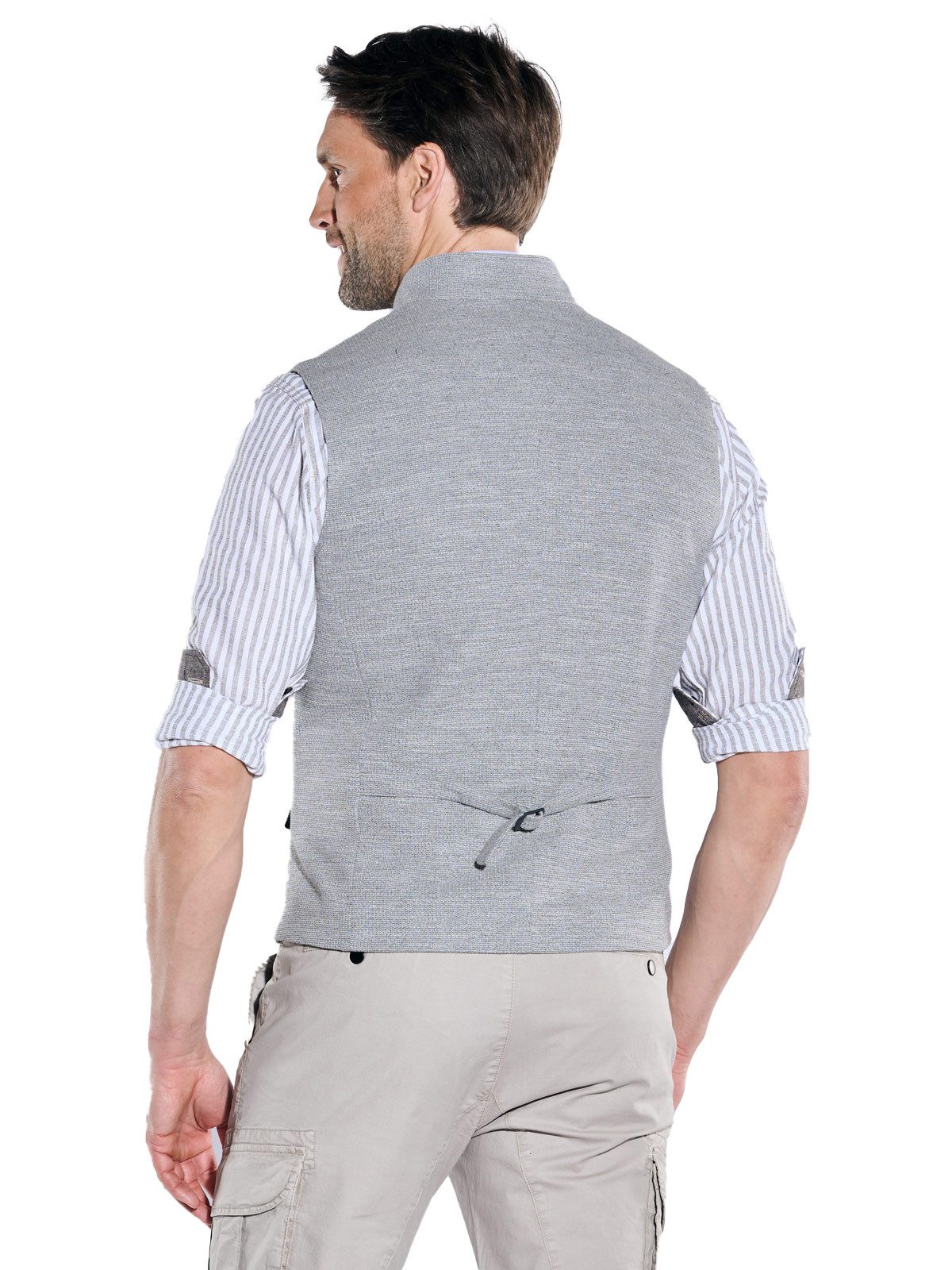 Engbers Anzugweste Herren Sakko-Weste slim fit, Hellgrau günstig online kaufen