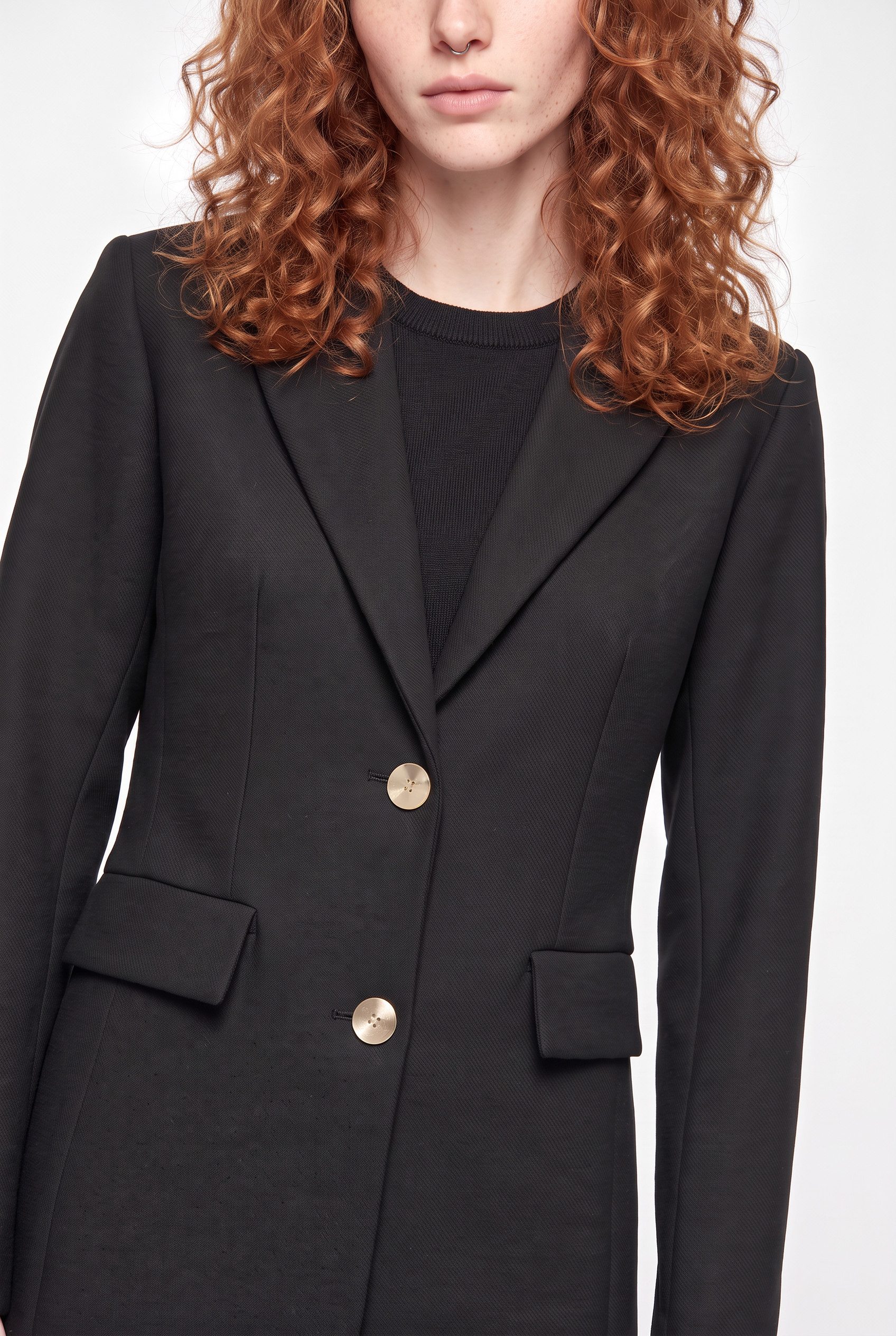 ONLY Kurzmantel ONLMICOL FITTED COAT CC OTW Materialmix mit Wolle – Bild 3 von 5