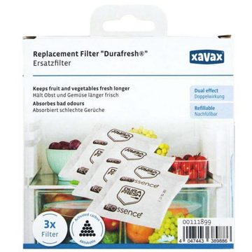 Xavax Geruchsfilter 3x Ersatz Geruchs-Filter Aktivkohle Durafresh, Kühlschrank-Filter gegen schlechte Gerüche, für alle Kühlschränke