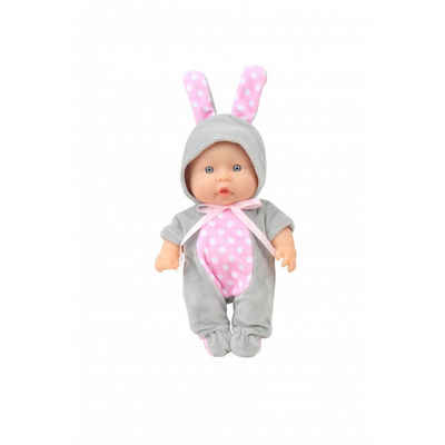 Moni Anziehpuppe Kinderpuppe 20 cm Hase, Spielpuppe, Hasenkostüm bewegliche Arme ab 3 Jahren