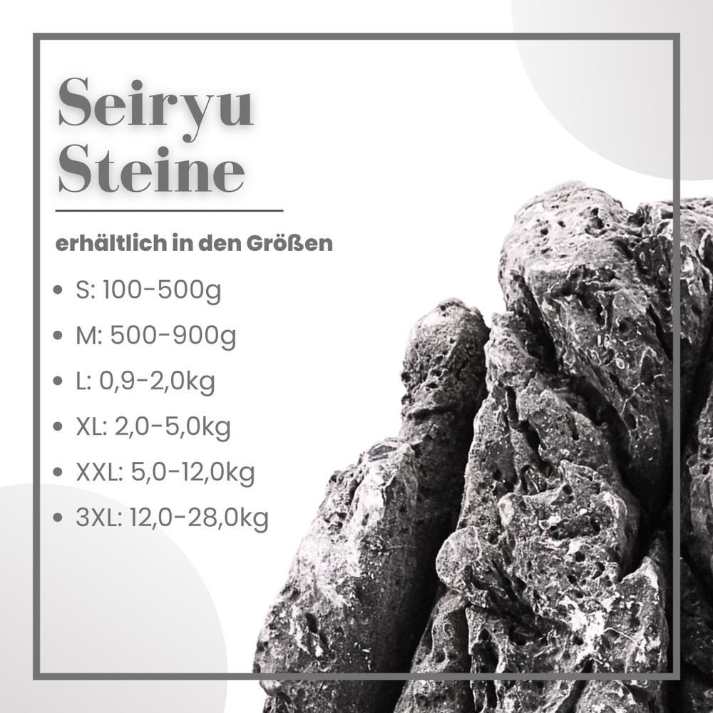 Aquaone Aquarium Aquarium Natursteine Mini Landschaft 10kg Mix Größe S bis XL