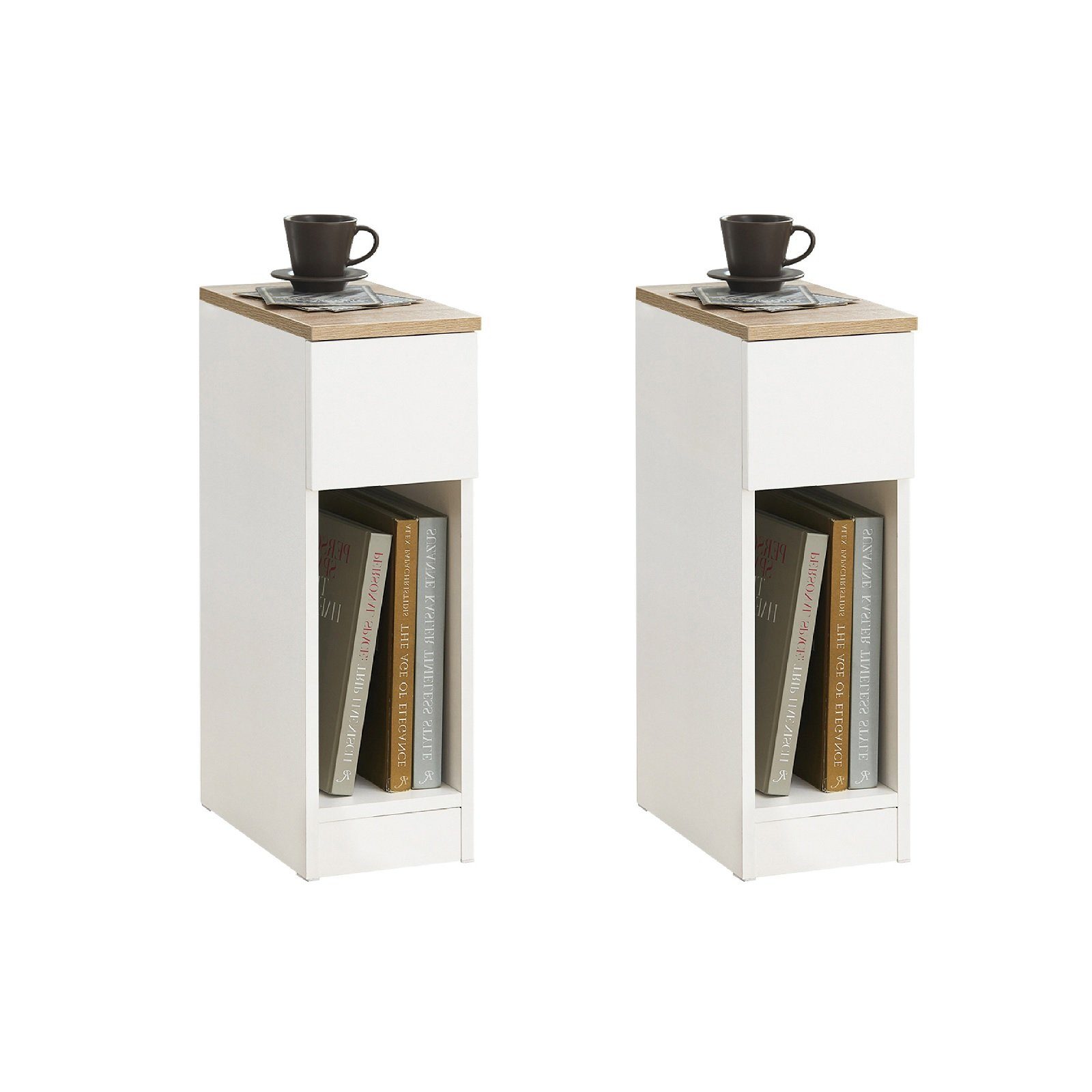SoBuy Nachttisch FBT111, 2er Set, Beistelltisch günstig online kaufen