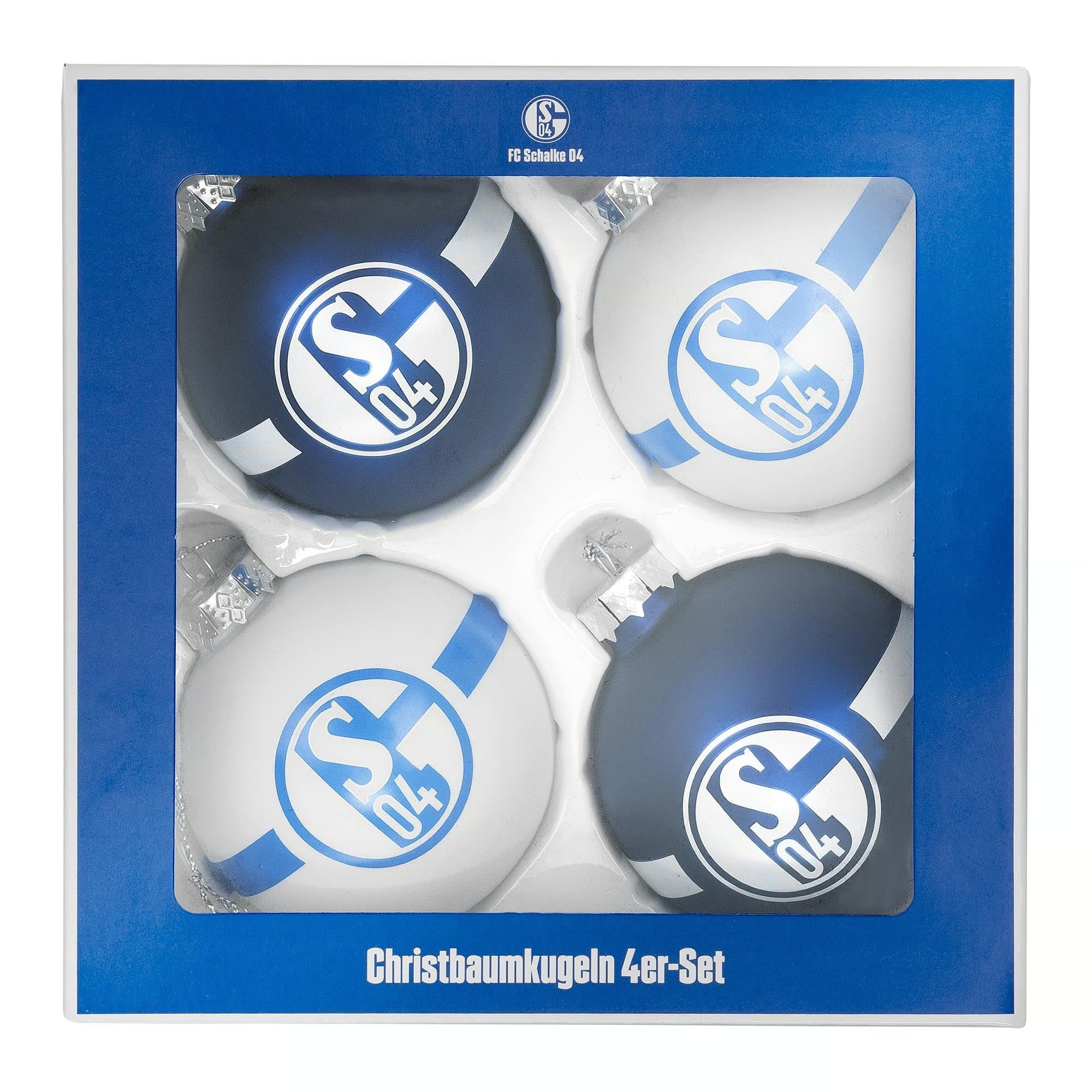 FC Schalke 04 Weihnachtsbaumkugel Christbaumkugeln 4er Set günstig online kaufen