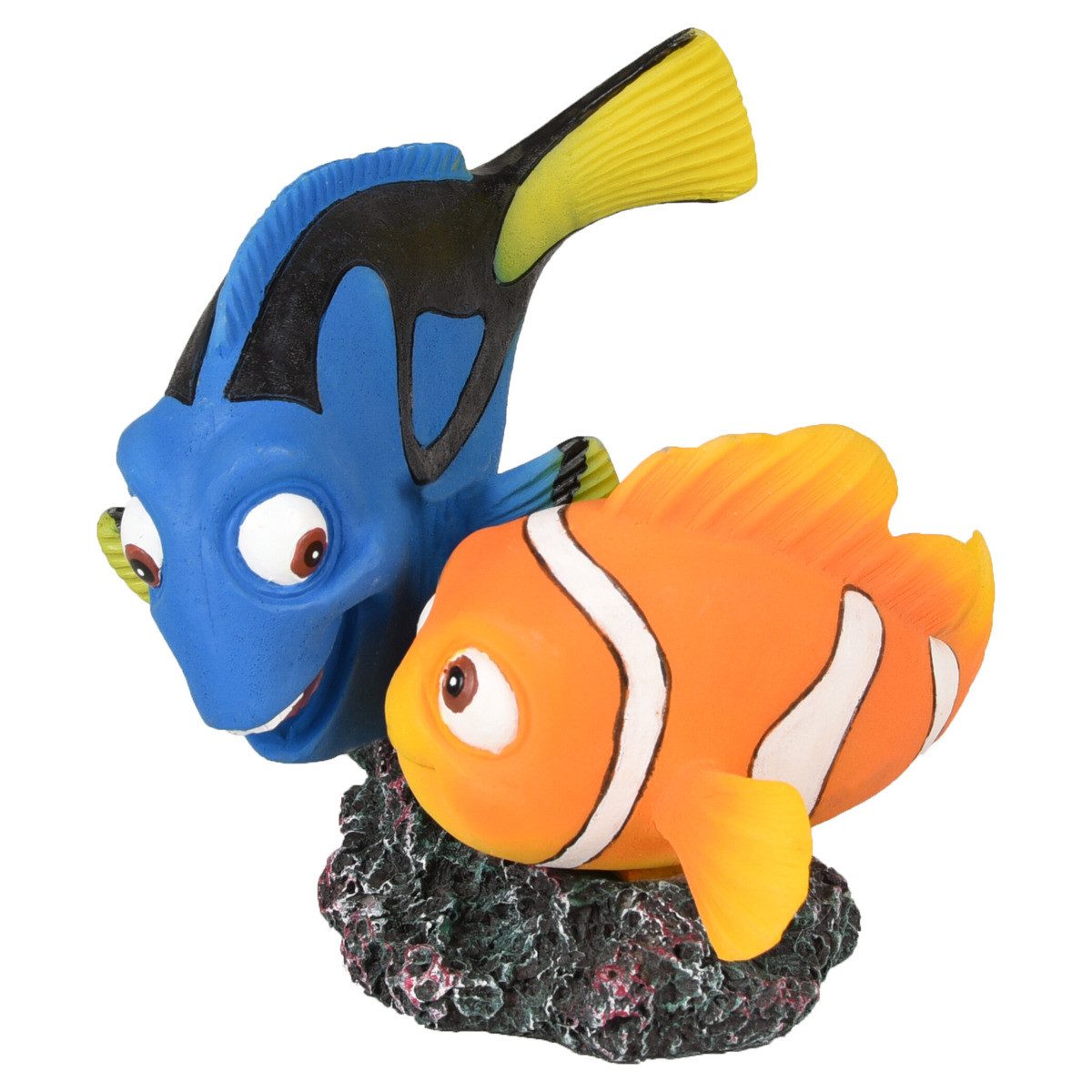 Flamingo Aquariendeko Aquarium Dekoration Leto Clownfisch + Doktorfisch günstig online kaufen