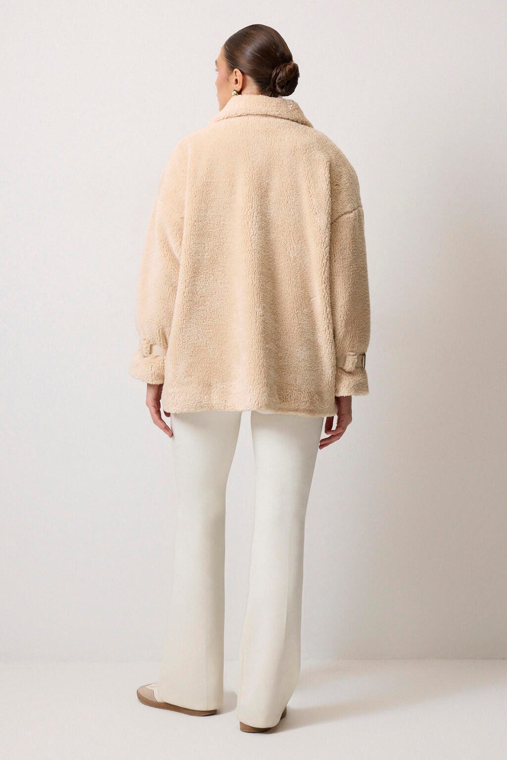 touche prive Funktionsmantel PLÜSCHJACKE MIT SCHNALLENDETAIL