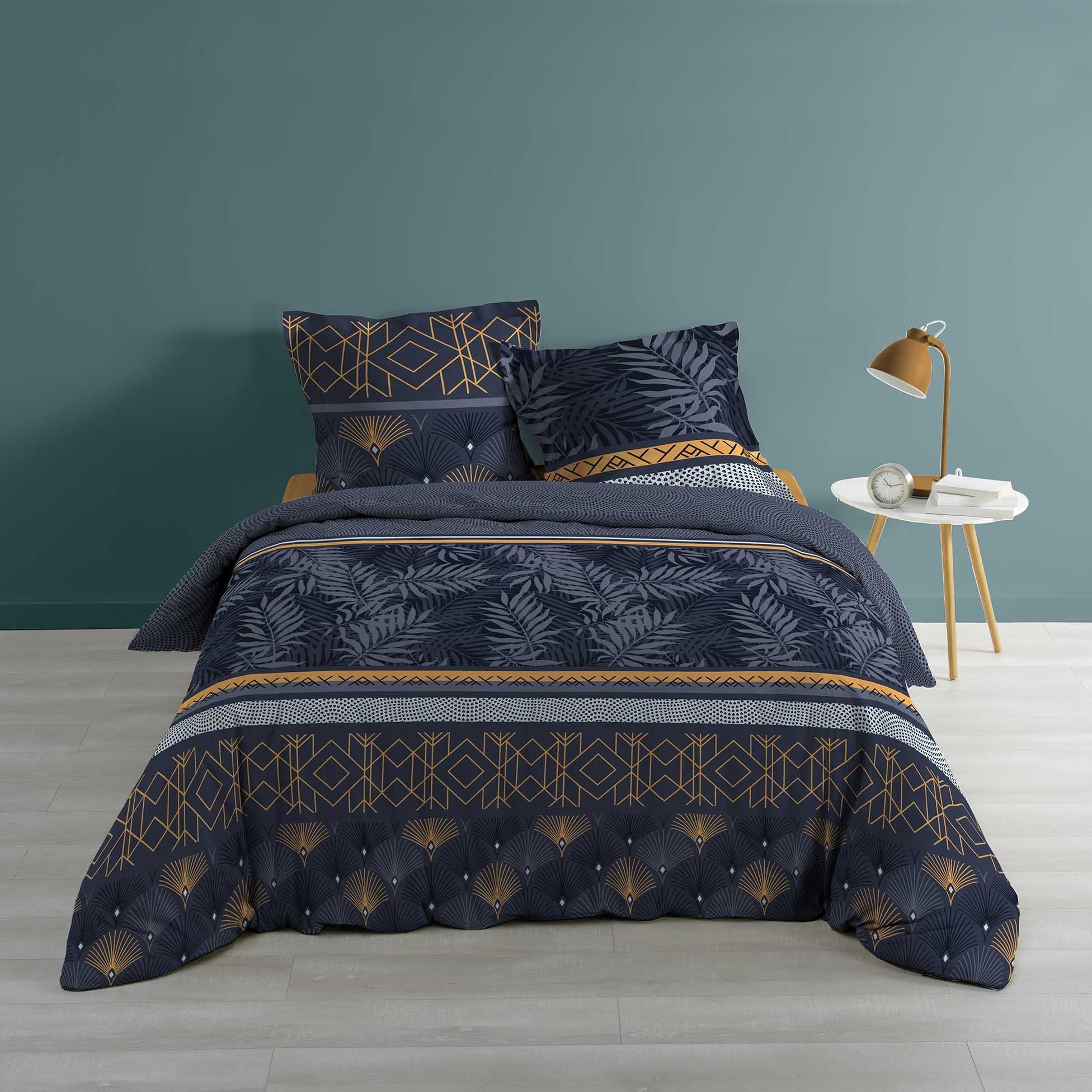 Bettwäsche, dynamic24, 3tlg. Wende Bettwäsche 240x220 Baumwolle Übergröße  Bettdecke Bettbezug blau online kaufen | OTTO