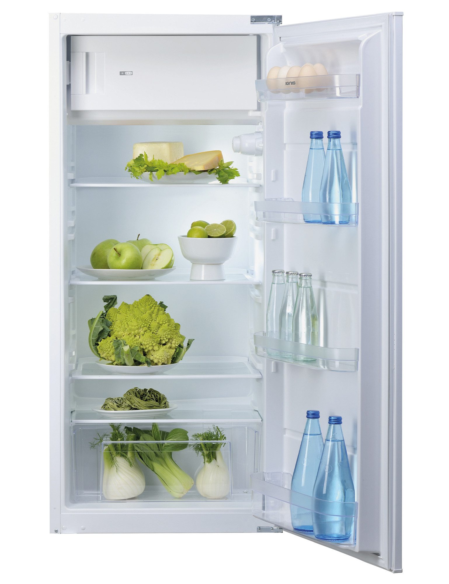 IGNIS Einbaukühlschrank ARL 12GS2, 122,5 cm hoch, 54 cm breit, Abtauautomatik im Kühlteil, 4 Türfächer
