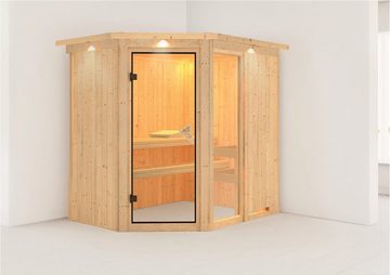 Karibu Sauna Frigga 1, BxTxH: 210 x 165 x 202 cm, 68 mm, (Set) ohne Ofen