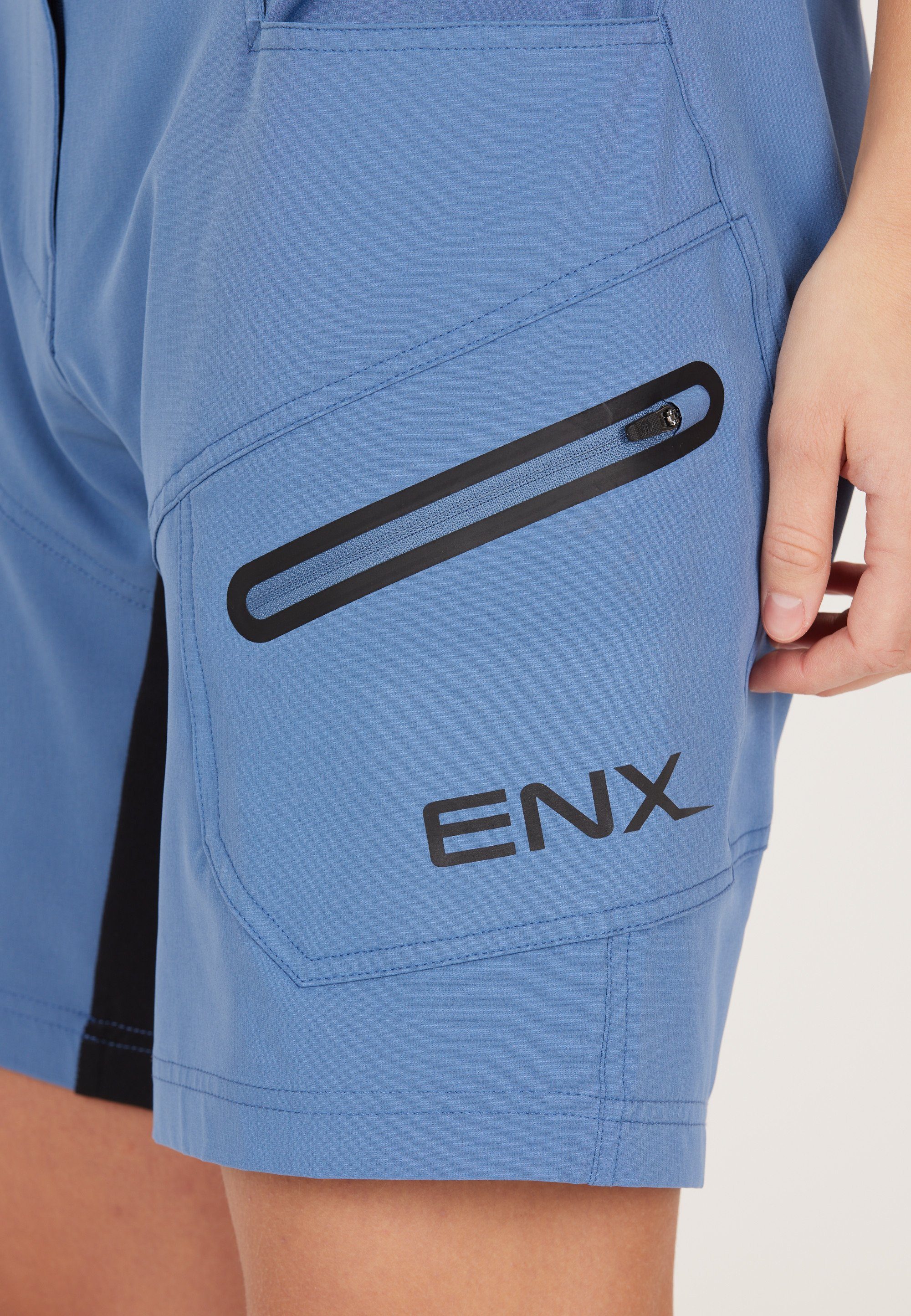 ENDURANCE Radhose 2 blau in mit W Innen-Tights Shorts Jamilla 1 herausnehmbarer