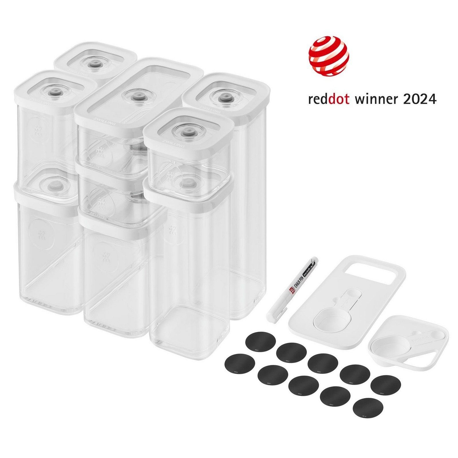 Zwilling Vorratsdose Fresh & Save Cube, Kunststoff, (12-tlg), Set S/M 12-tlg. - Kunststoff