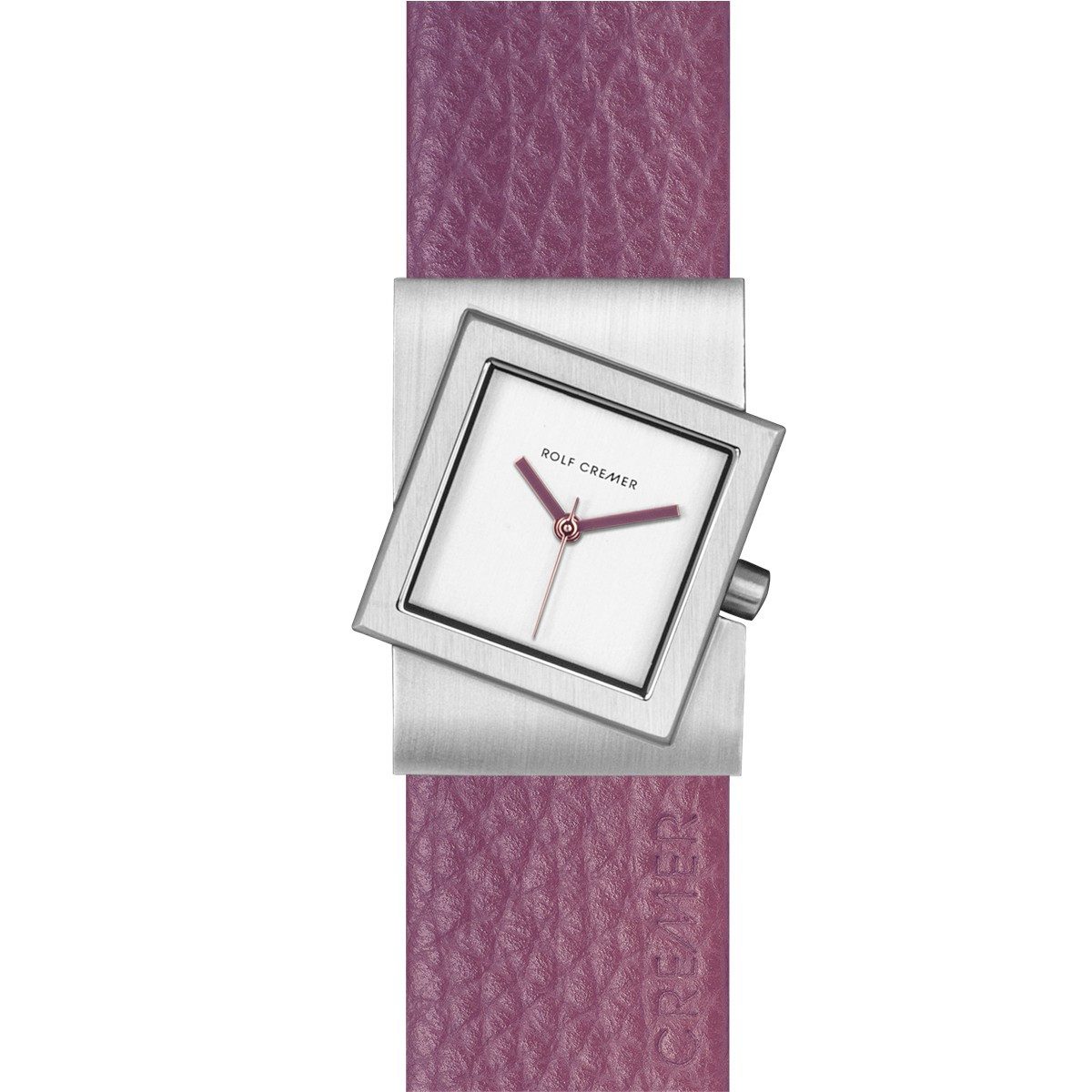 Rolf Cremer Quarzuhr Rolf Cremer Uhr Turn-S Saphirglas 507744 Lederband, Flieder hell, (1-tlg)